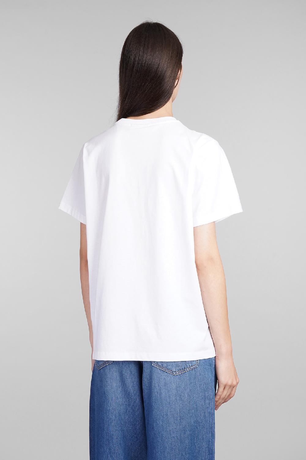 Deliberti Ganni T-shirt in cotone bianco cod. 409918 - Deliberti The Luxury Shopping Nuovi prodotti