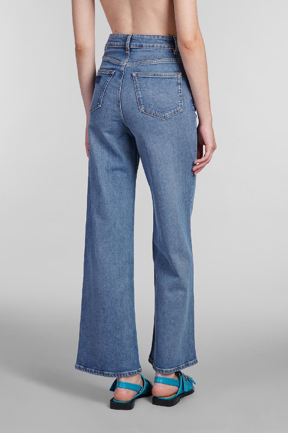 Deliberti Ganni Jeans andi in cotone blu cod. 402390 - Deliberti The Luxury Shopping Bestseller