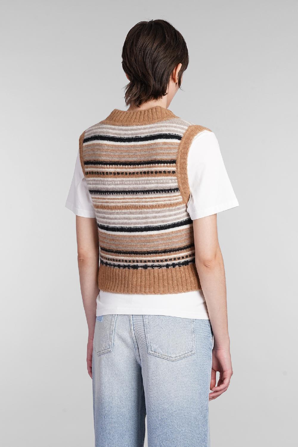 Deliberti Ganni Gilet in lana beige cod. 403440 - Deliberti The Luxury Shopping Offerte stagionali