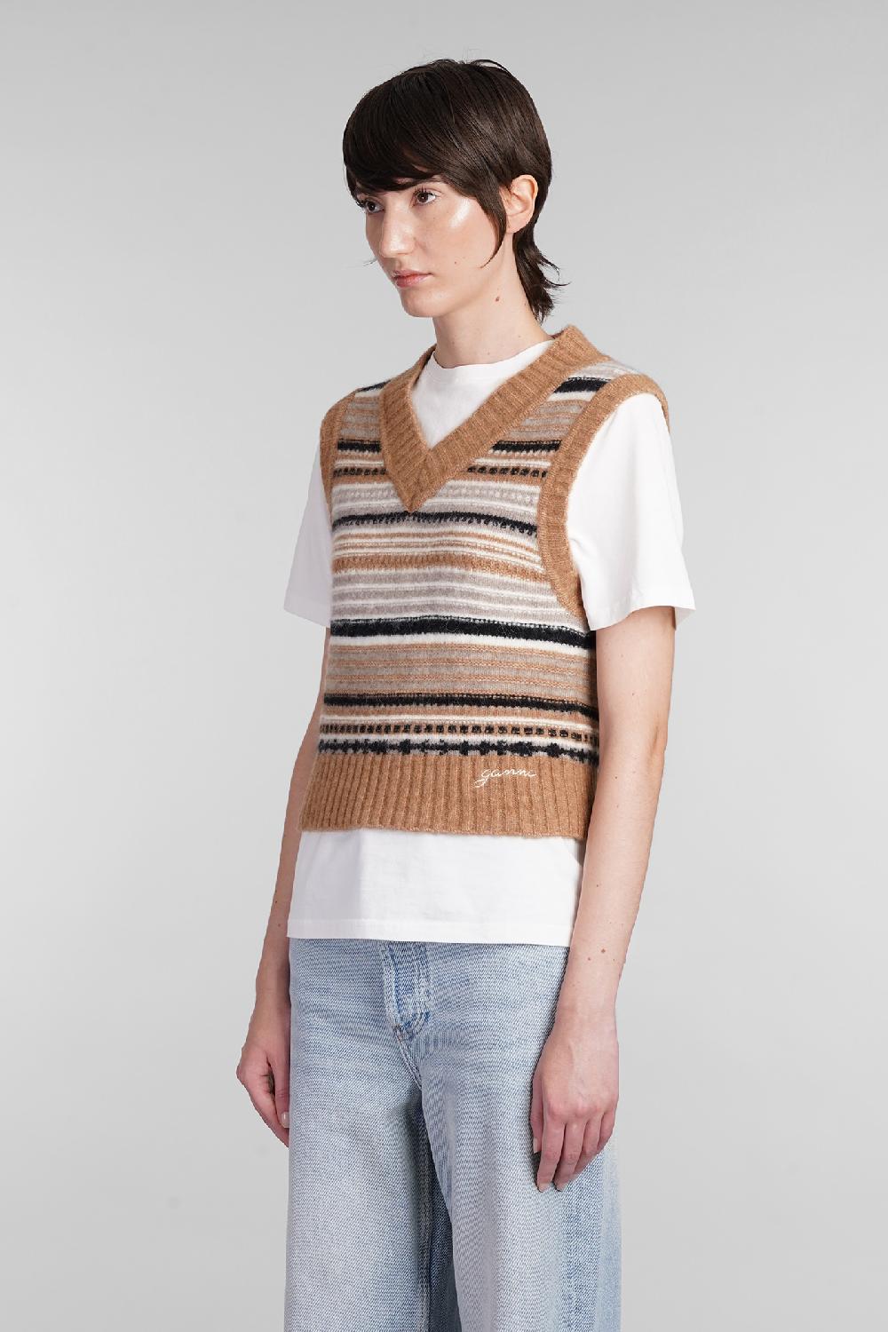 Deliberti Ganni Gilet in lana beige cod. 403440 - Deliberti The Luxury Shopping Offerte stagionali
