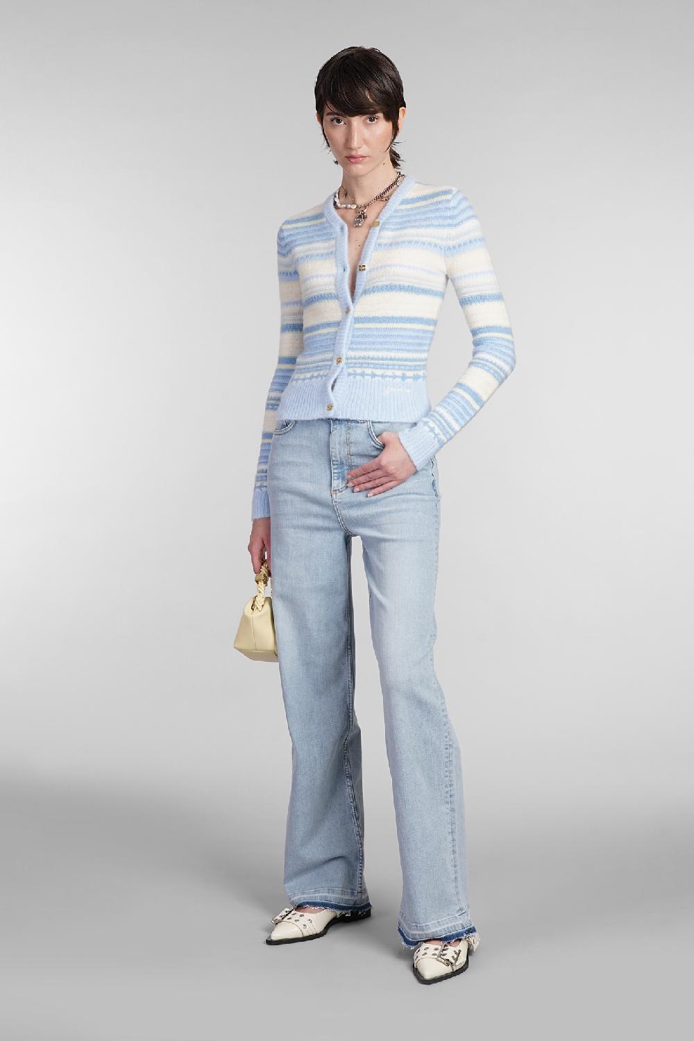 Deliberti Ganni Cardigan in lana celeste cod. 403441 - Deliberti The Luxury Shopping Offerte giornaliere
