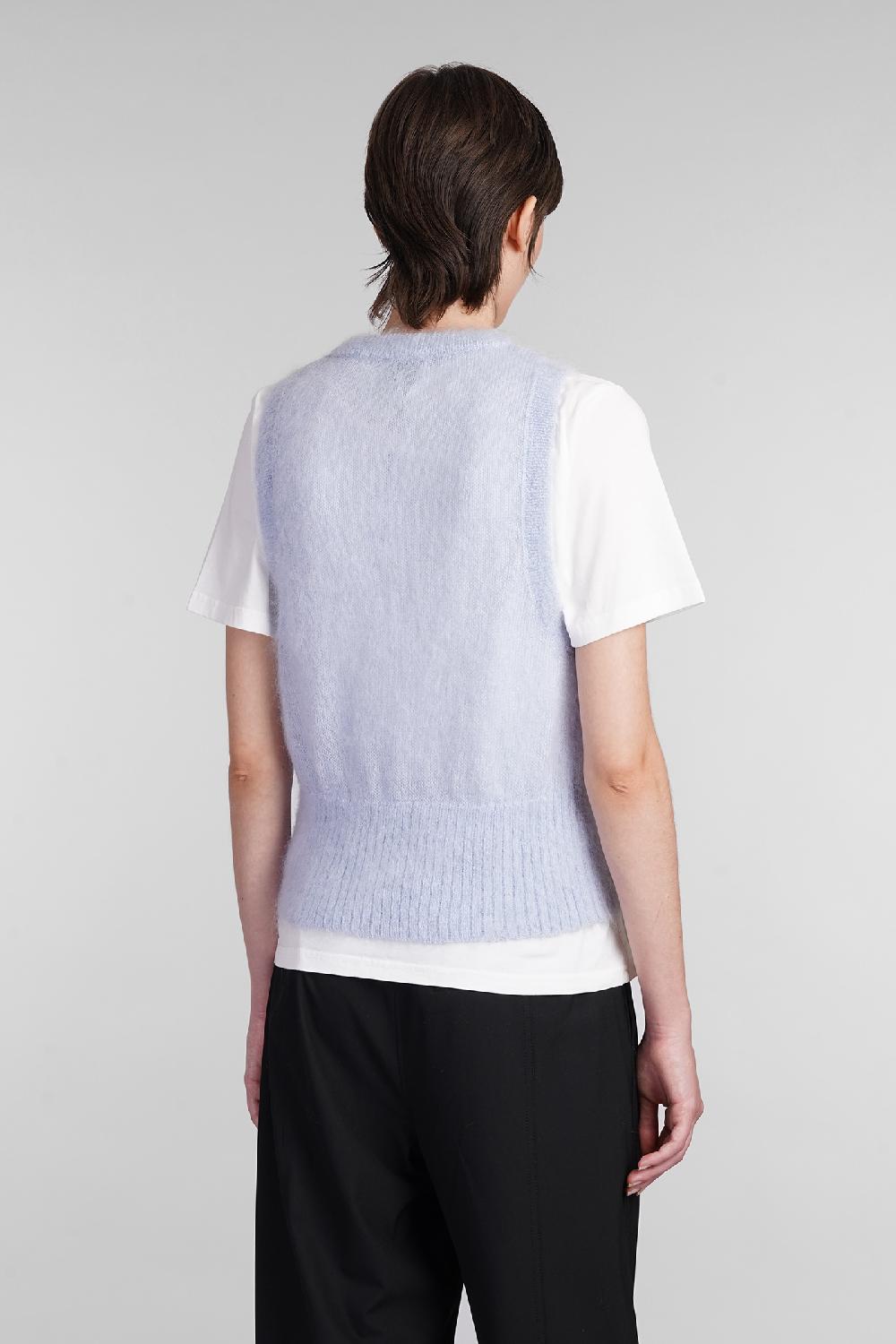 Deliberti Ganni Gilet in mohair celeste cod. 403444 - Deliberti The Luxury Shopping Offerta settimanale