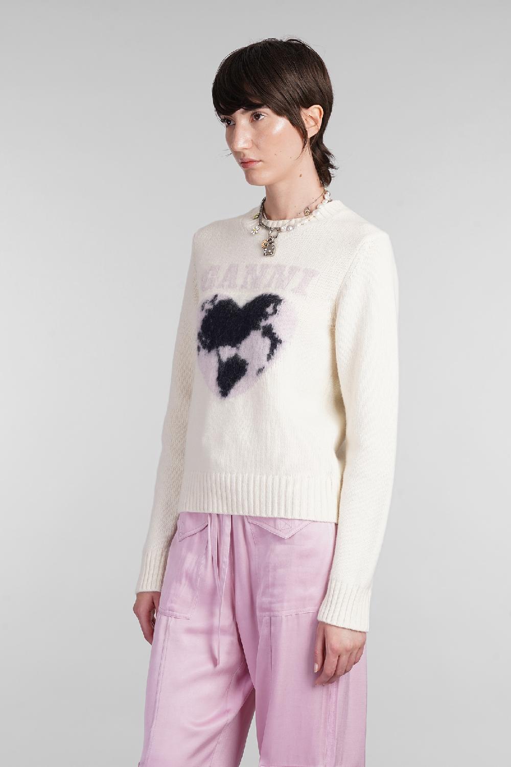 Deliberti Ganni Maglia in lana beige cod. 403446 - Deliberti The Luxury Shopping Rilascio limitato