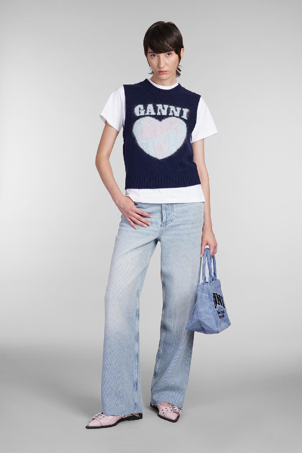 Deliberti Ganni Gilet in lana blu cod. 403447 - Deliberti The Luxury Shopping Ultimi tre giorni