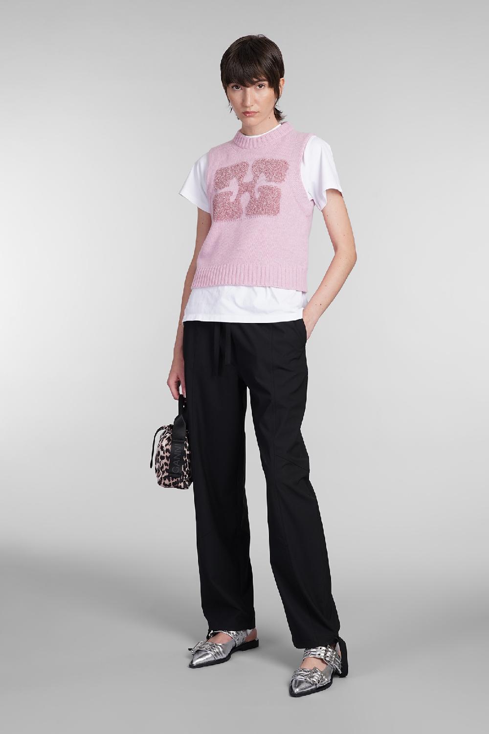 Deliberti Ganni Gilet in lana rosa cod. 403448 - Deliberti The Luxury Shopping ACQUISTA ORA