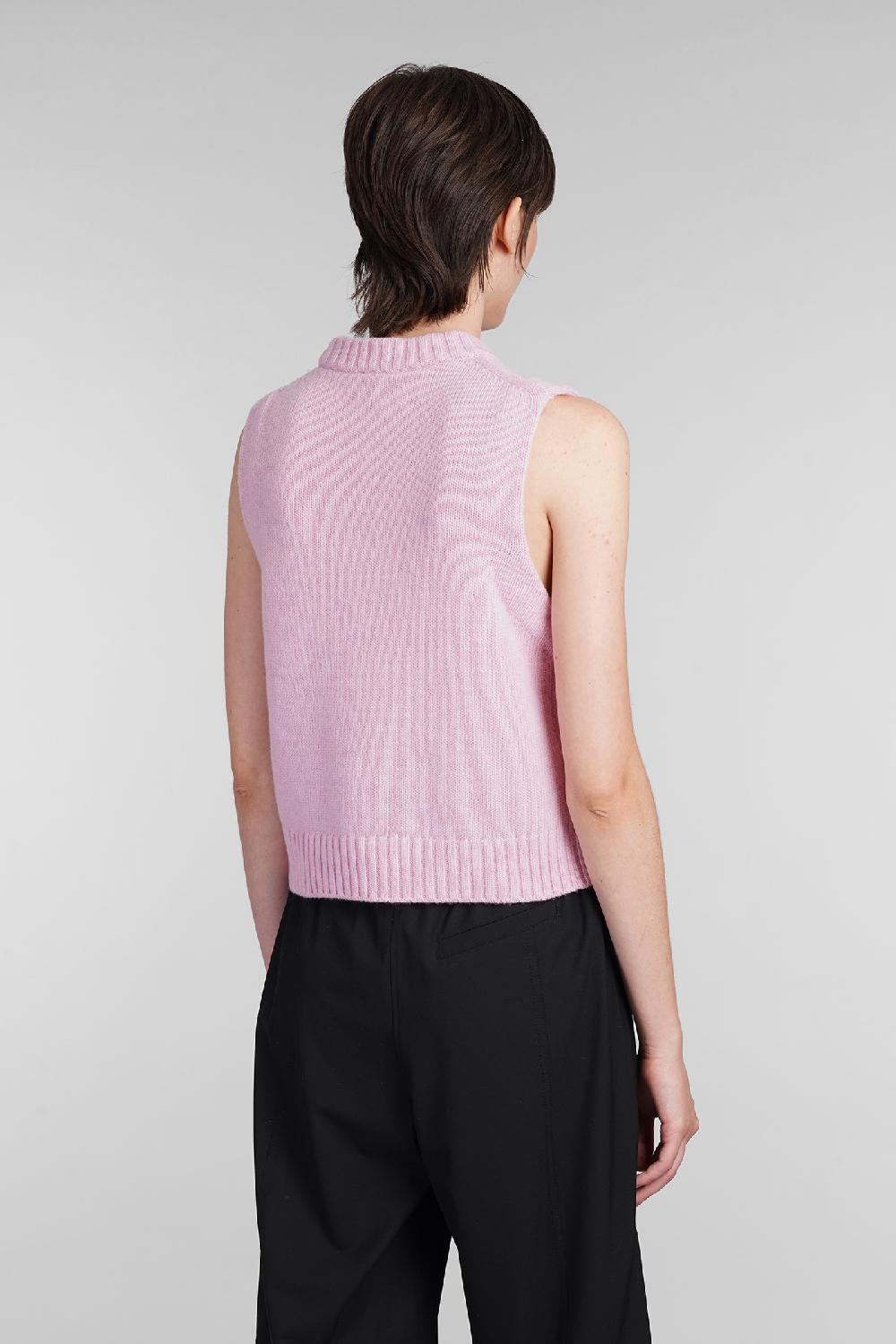 Deliberti Ganni Gilet in lana rosa cod. 403448 - Deliberti The Luxury Shopping ACQUISTA ORA