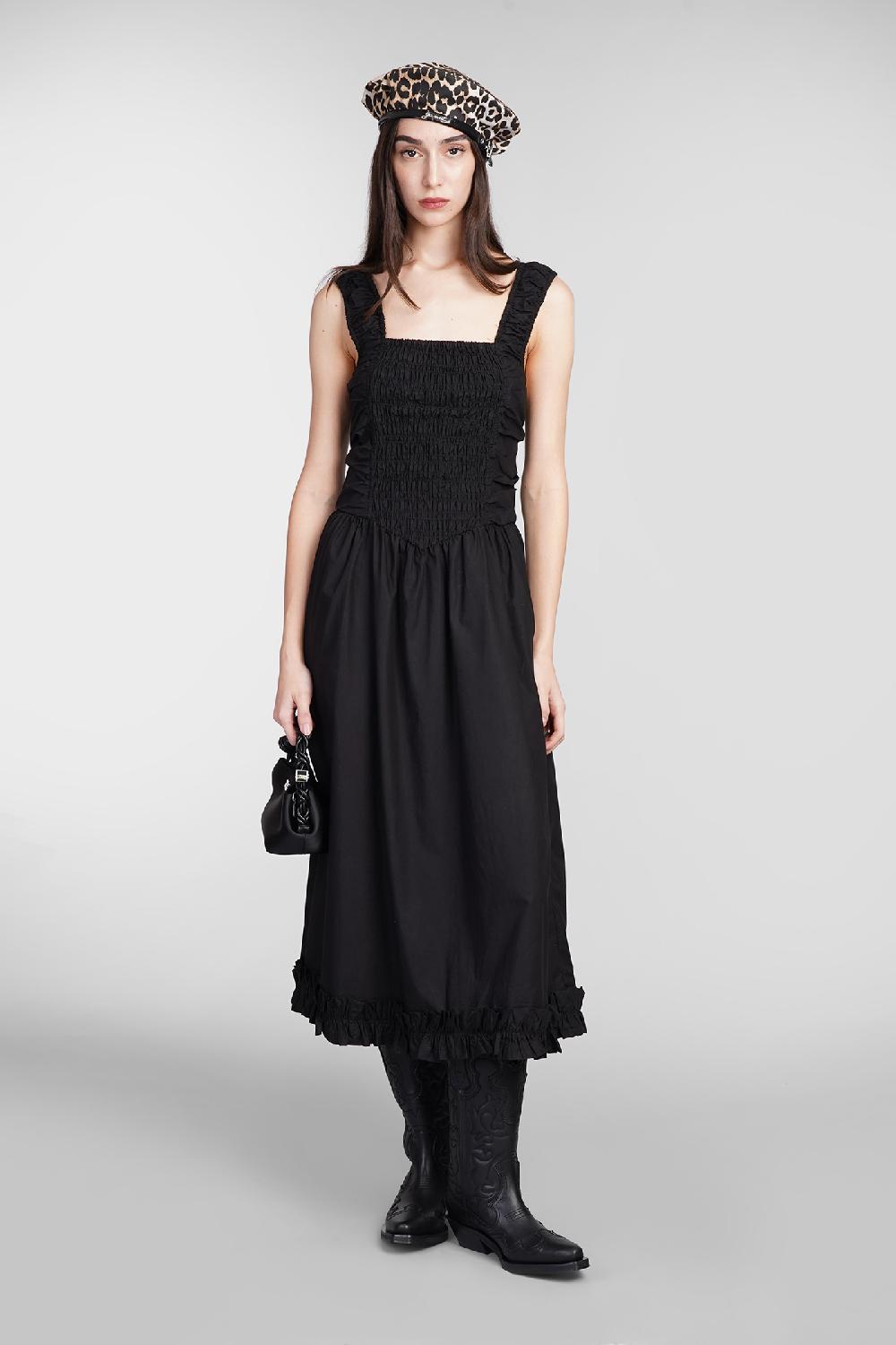 Deliberti Ganni Abito in cotone nero cod. 409930 - Deliberti The Luxury Shopping Ultimo giorno
