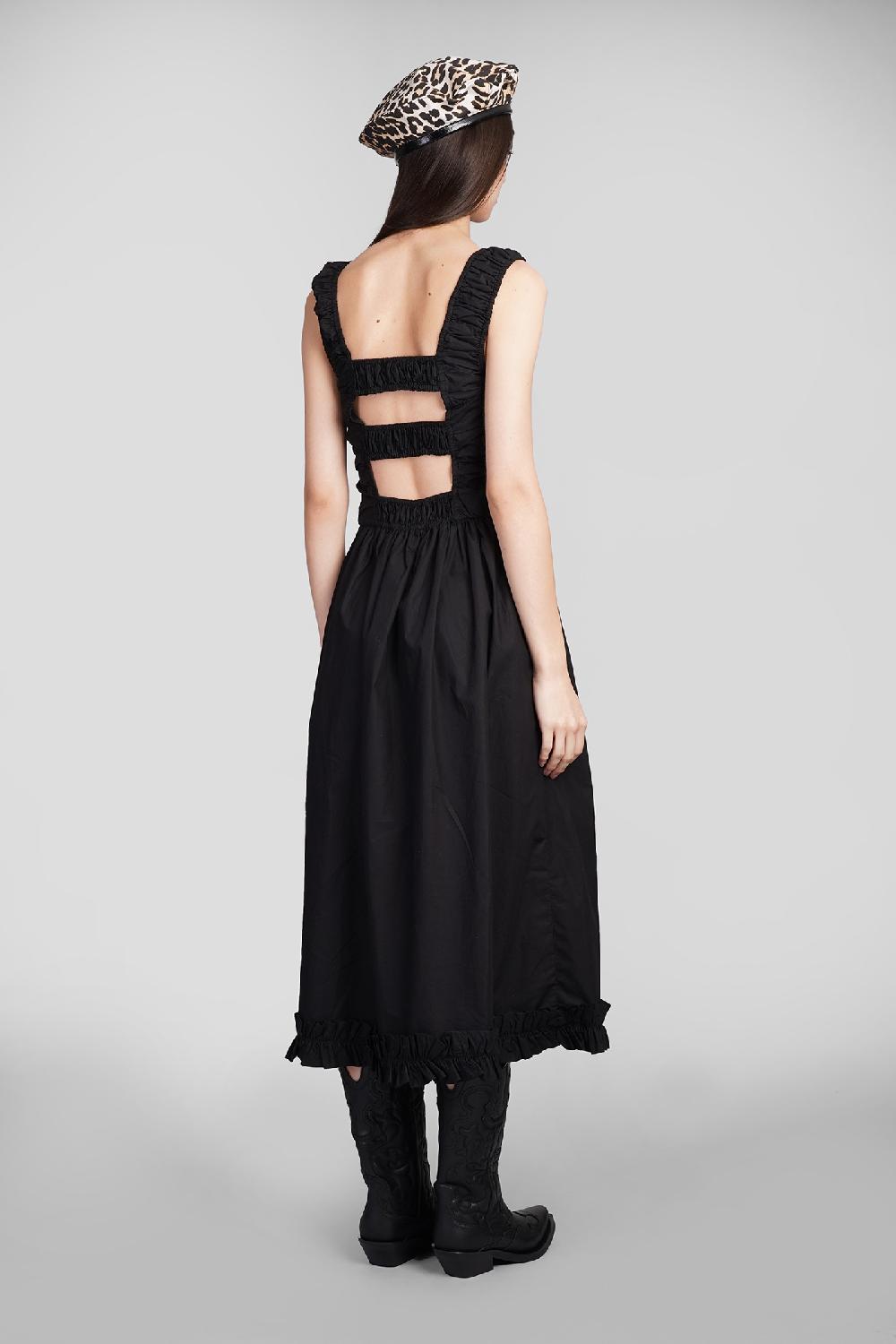 Deliberti Ganni Abito in cotone nero cod. 409930 - Deliberti The Luxury Shopping Ultimo giorno