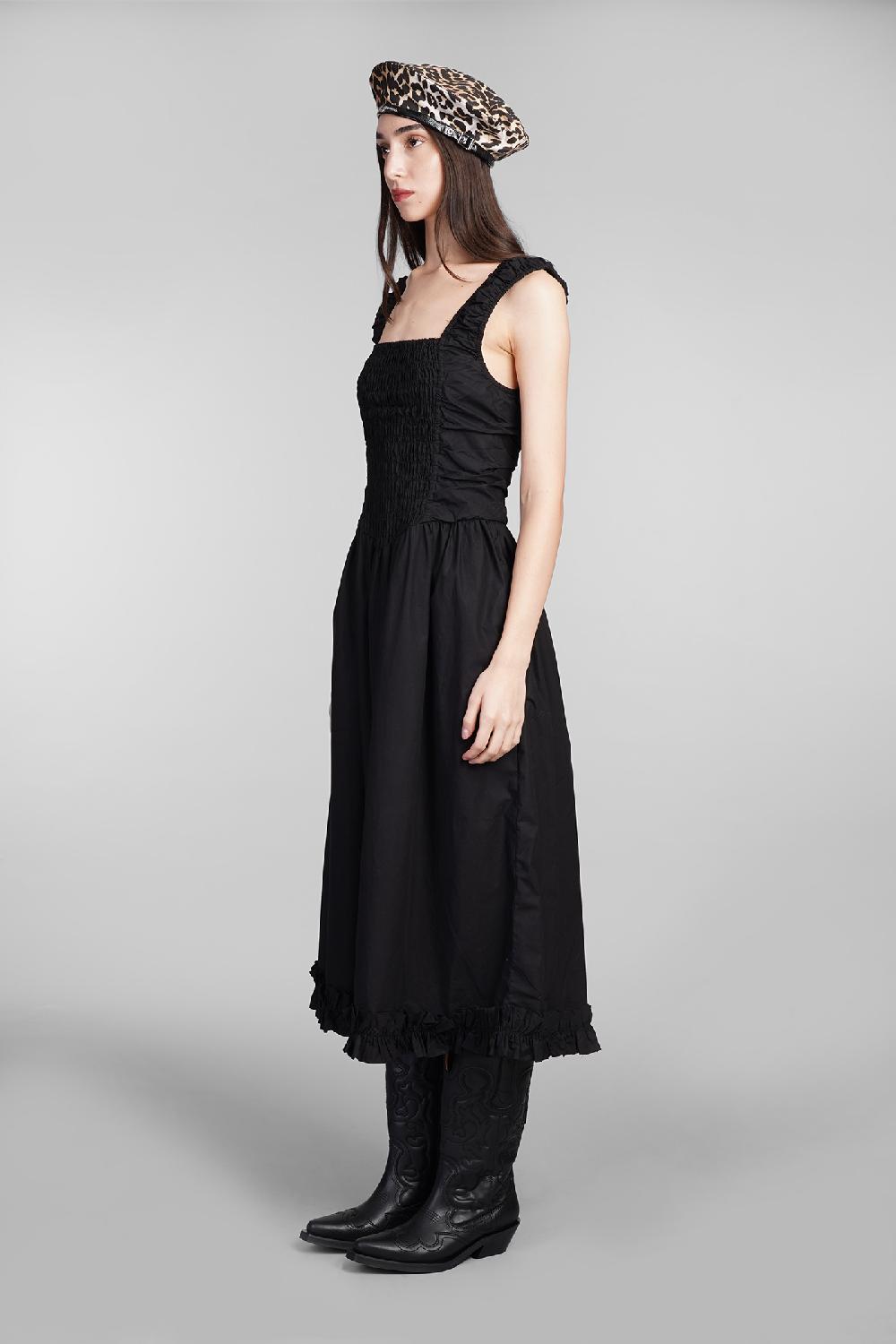 Deliberti Ganni Abito in cotone nero cod. 409930 - Deliberti The Luxury Shopping Ultimo giorno