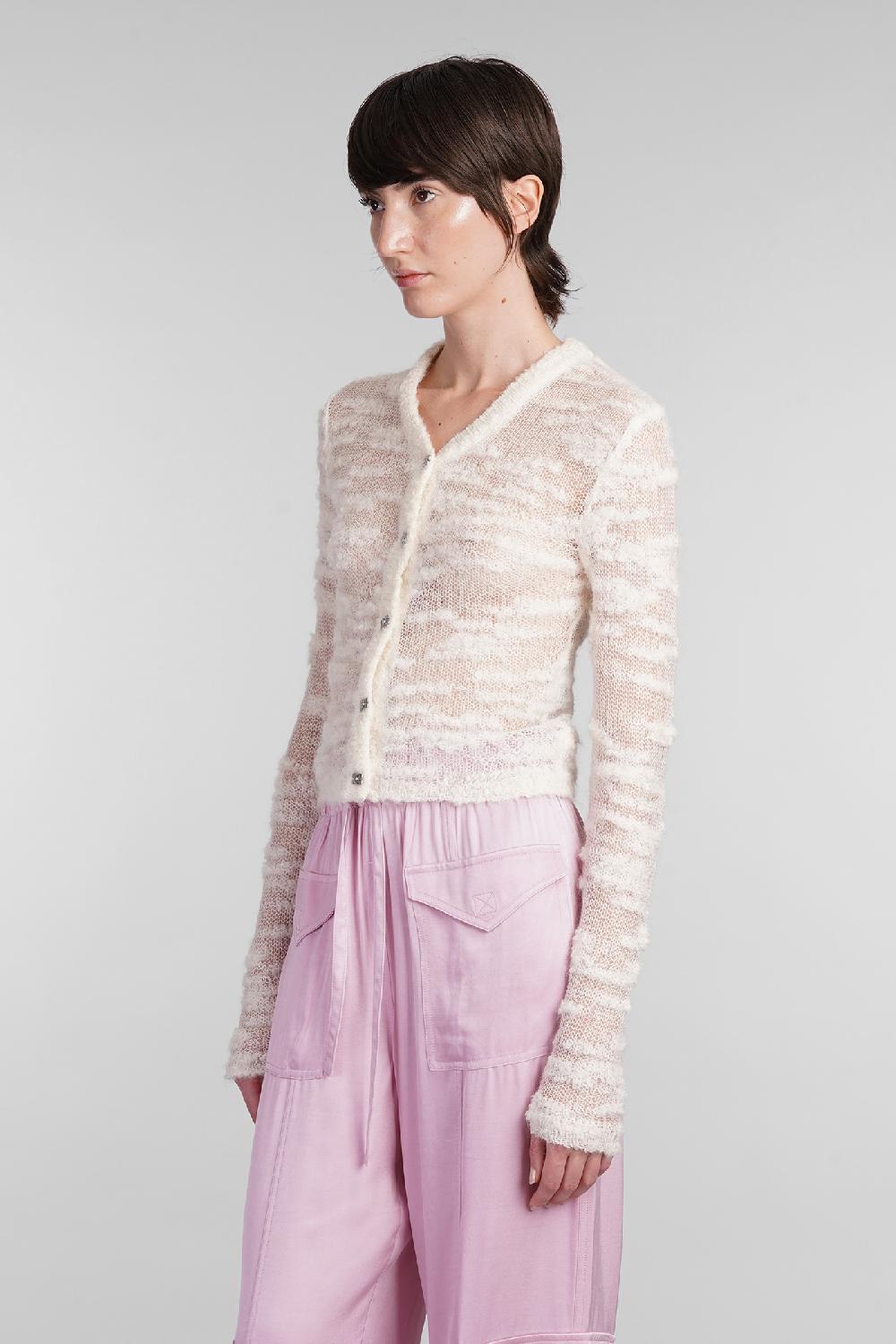 Deliberti Ganni Cardigan in mohair beige cod. 403450 - Deliberti The Luxury Shopping Promozione temporanea