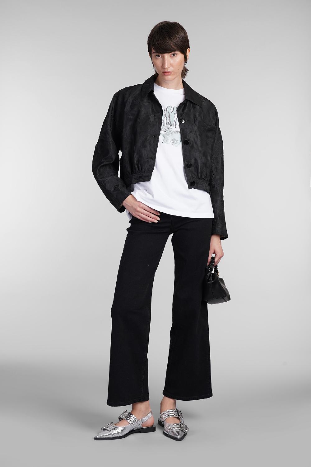 Deliberti Ganni T-shirt in cotone bianco cod. 403451 - Deliberti The Luxury Shopping Fino al 60% di sconto