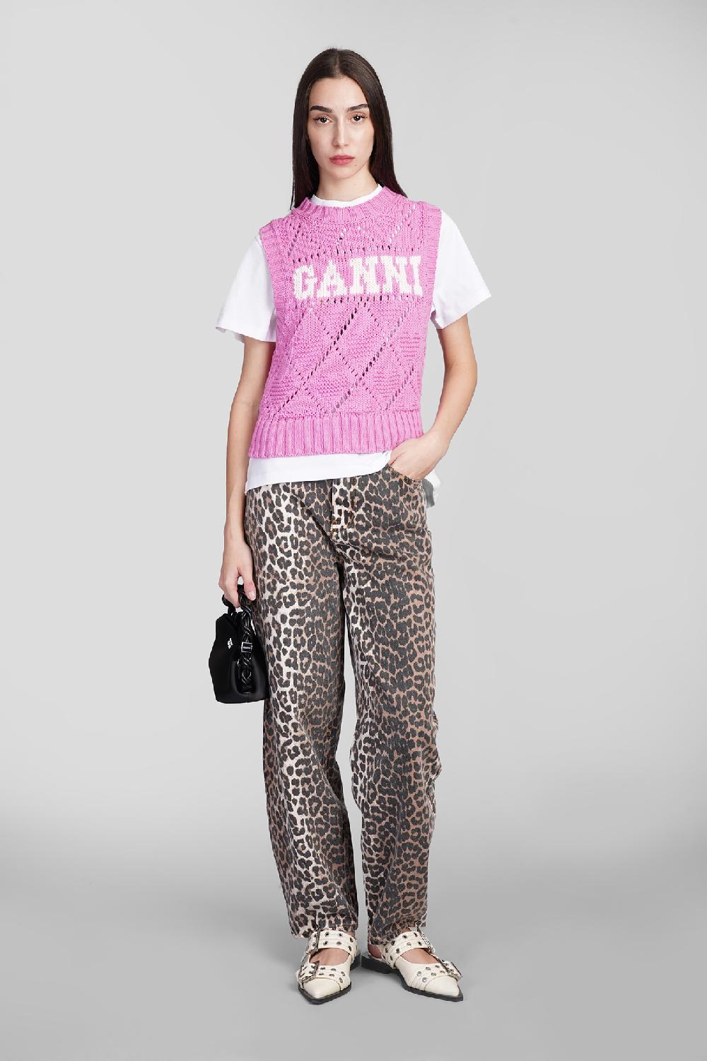Deliberti Ganni Jeans in cotone animalier cod. 409932 - Deliberti The Luxury Shopping Fino al 65% di sconto