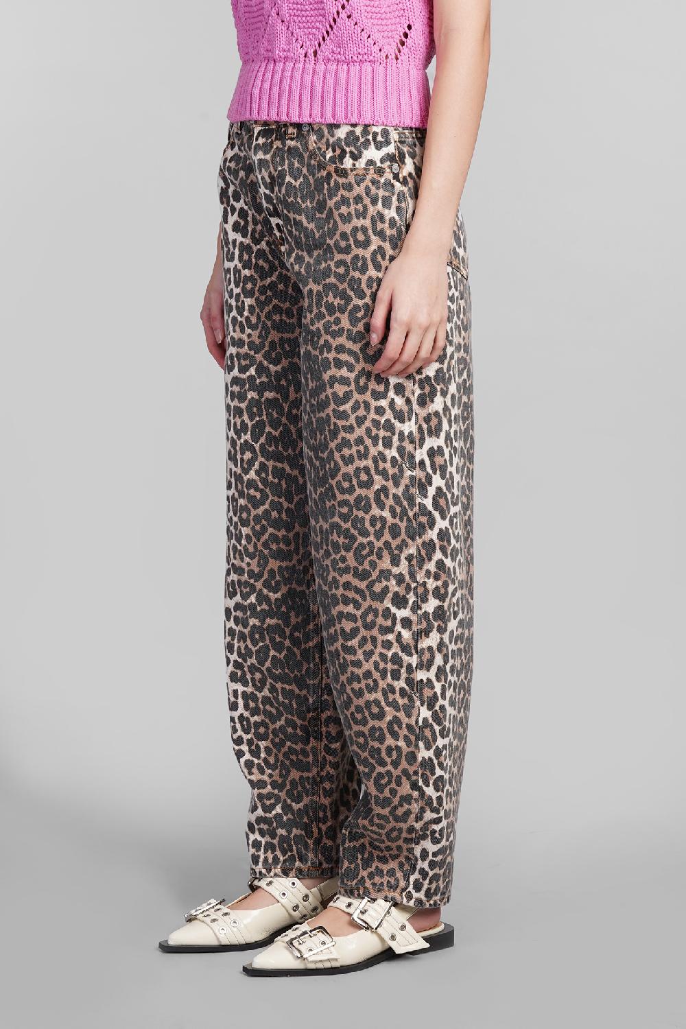 Deliberti Ganni Jeans in cotone animalier cod. 409932 - Deliberti The Luxury Shopping Fino al 65% di sconto