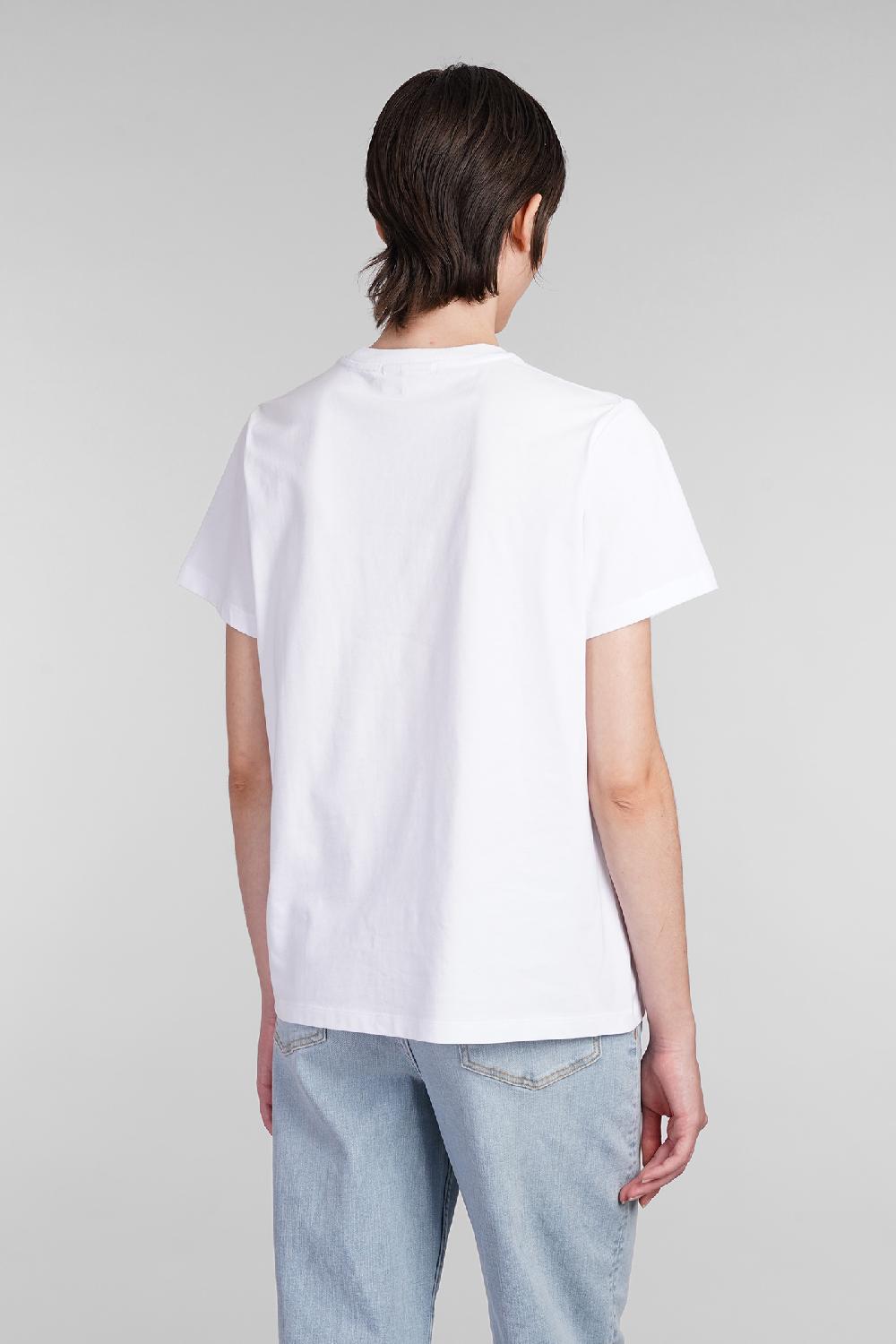 Deliberti Ganni T-shirt in cotone bianco cod. 403452 - Deliberti The Luxury Shopping Only for today
