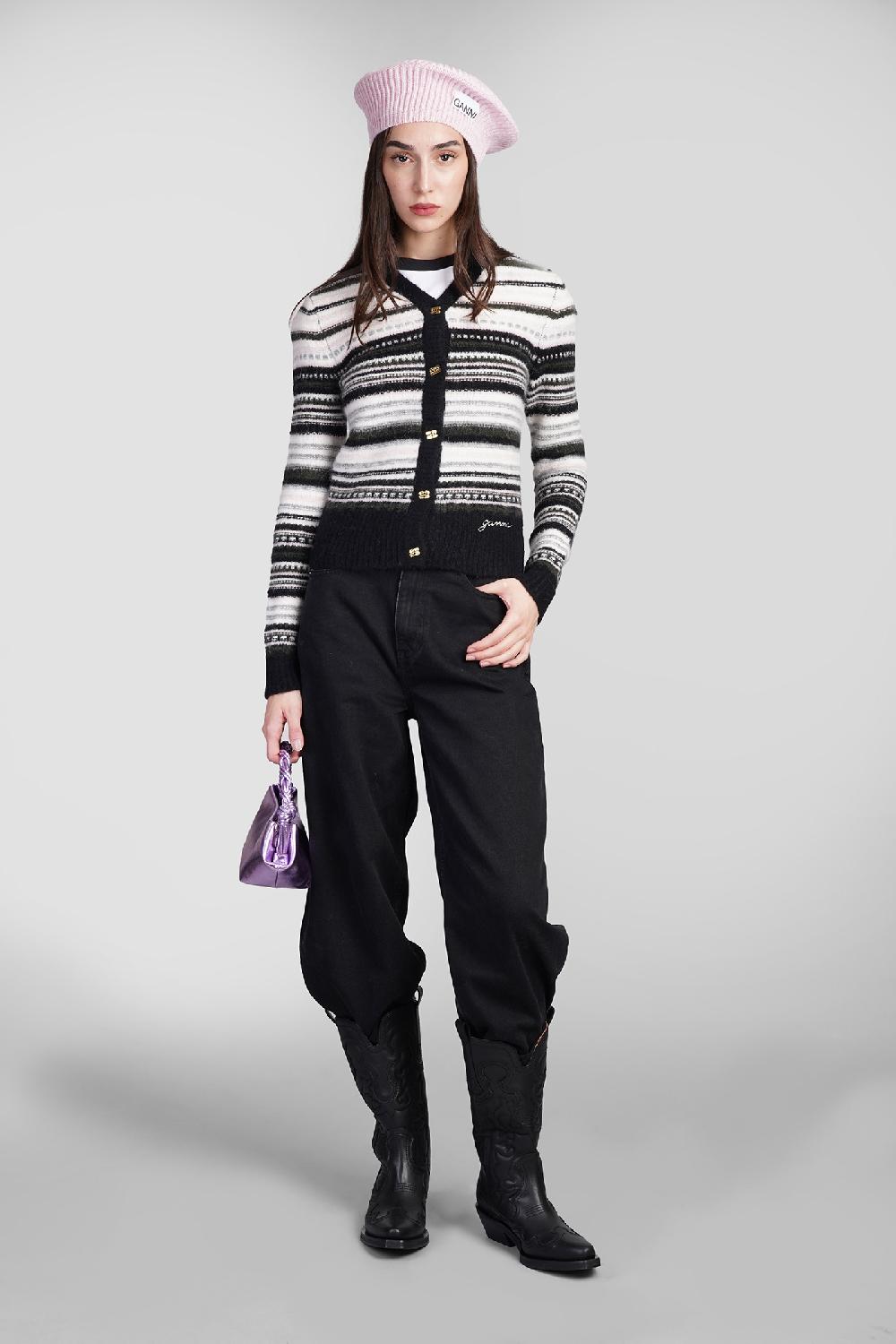 Deliberti Ganni Cardigan in lana nera cod. 409935 - Deliberti The Luxury Shopping Discount Store per i nuovi prodotti