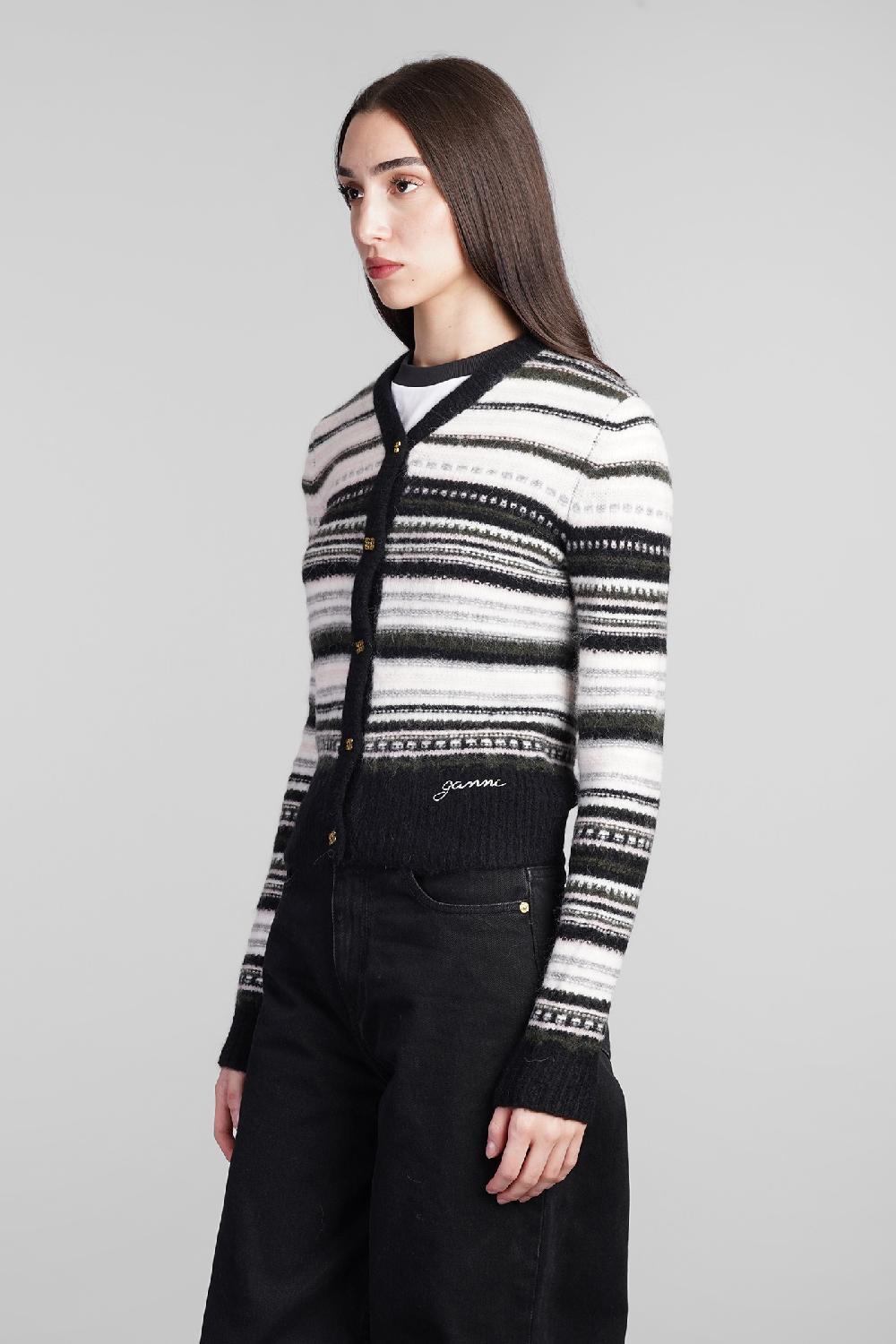 Deliberti Ganni Cardigan in lana nera cod. 409935 - Deliberti The Luxury Shopping Discount Store per i nuovi prodotti