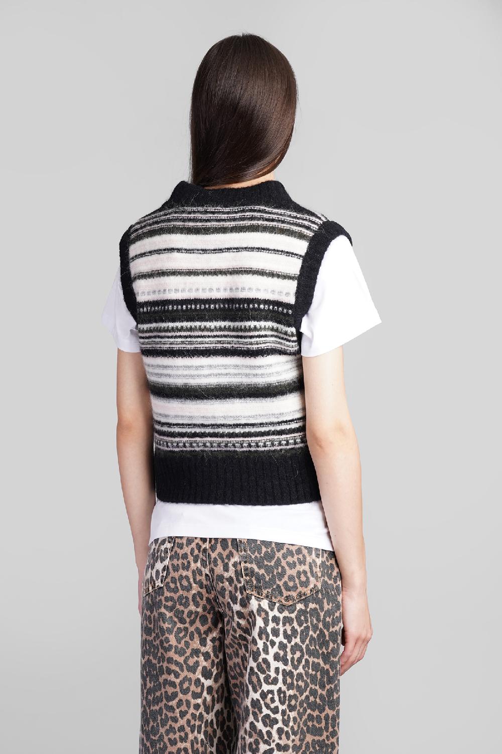 Deliberti Ganni Gilet in lana nera cod. 409936 - Deliberti The Luxury Shopping Super sconto