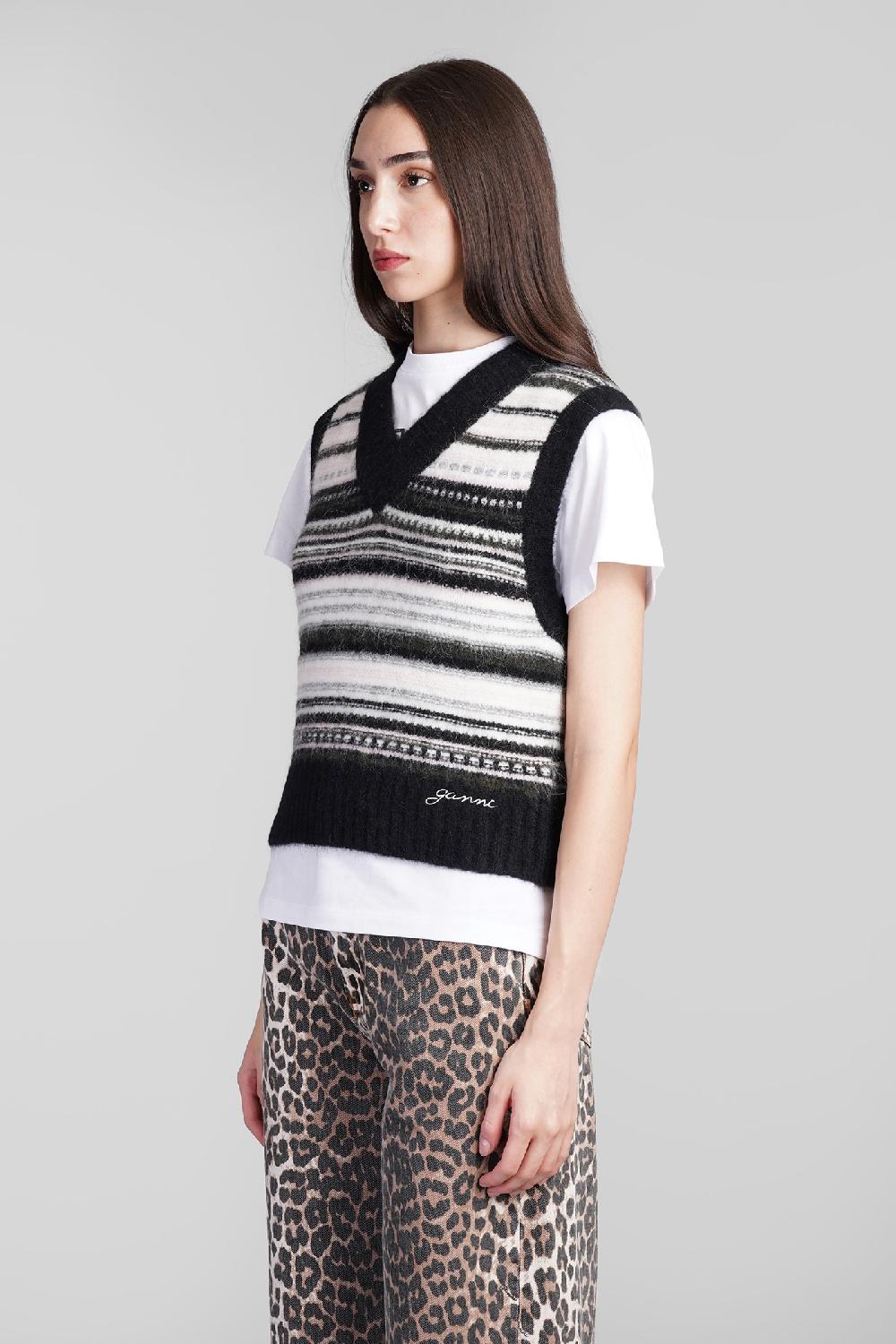 Deliberti Ganni Gilet in lana nera cod. 409936 - Deliberti The Luxury Shopping Super sconto