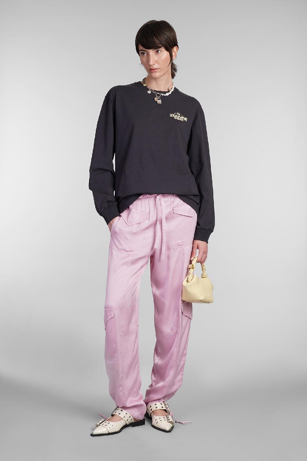 Deliberti Ganni T-shirt in cotone nero cod. 403455 - Deliberti The Luxury Shopping Enormi sconti