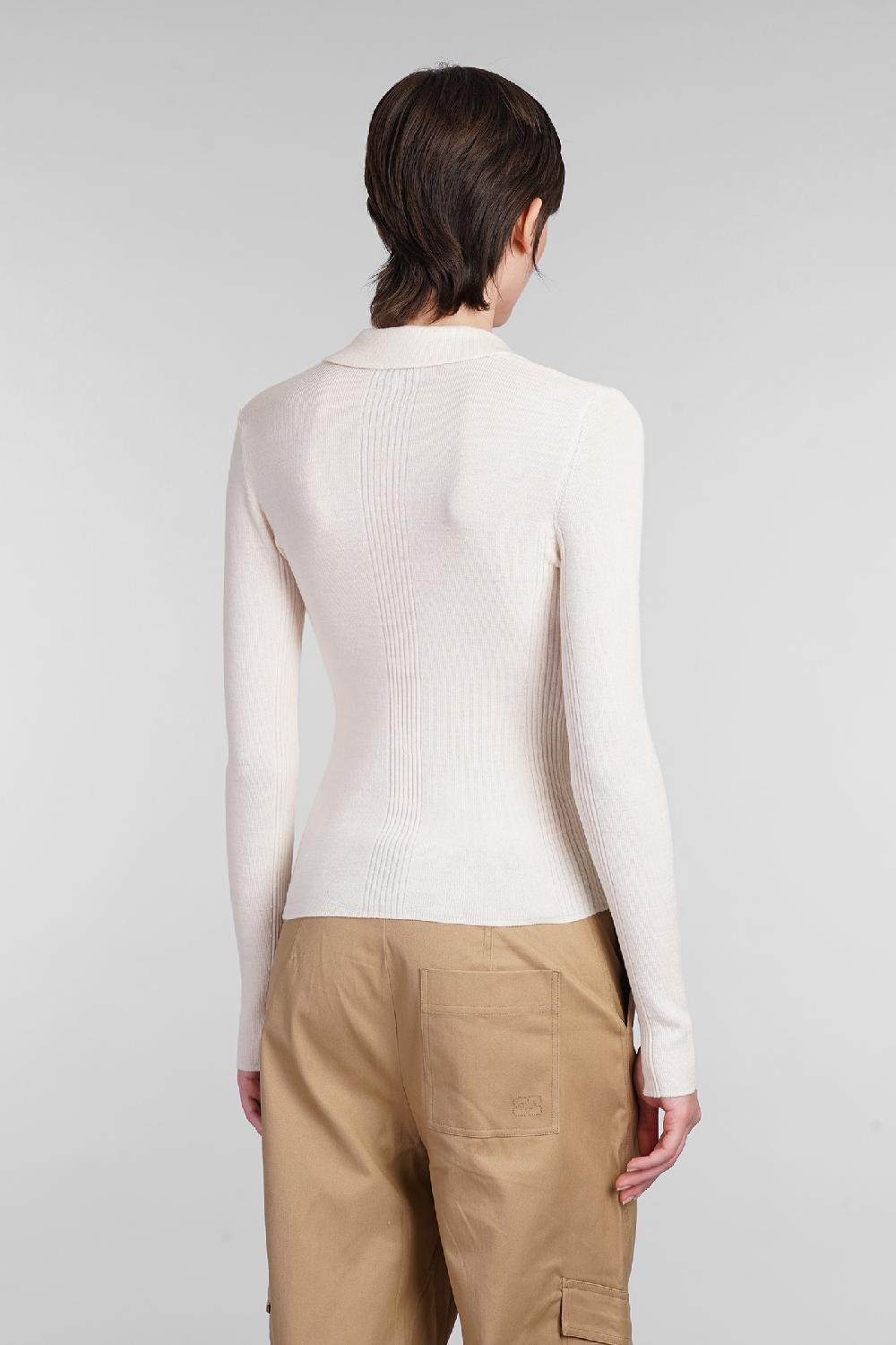 Deliberti Ganni Polo in lana beige cod. 403417 - Deliberti The Luxury Shopping Black Friday Prezzi