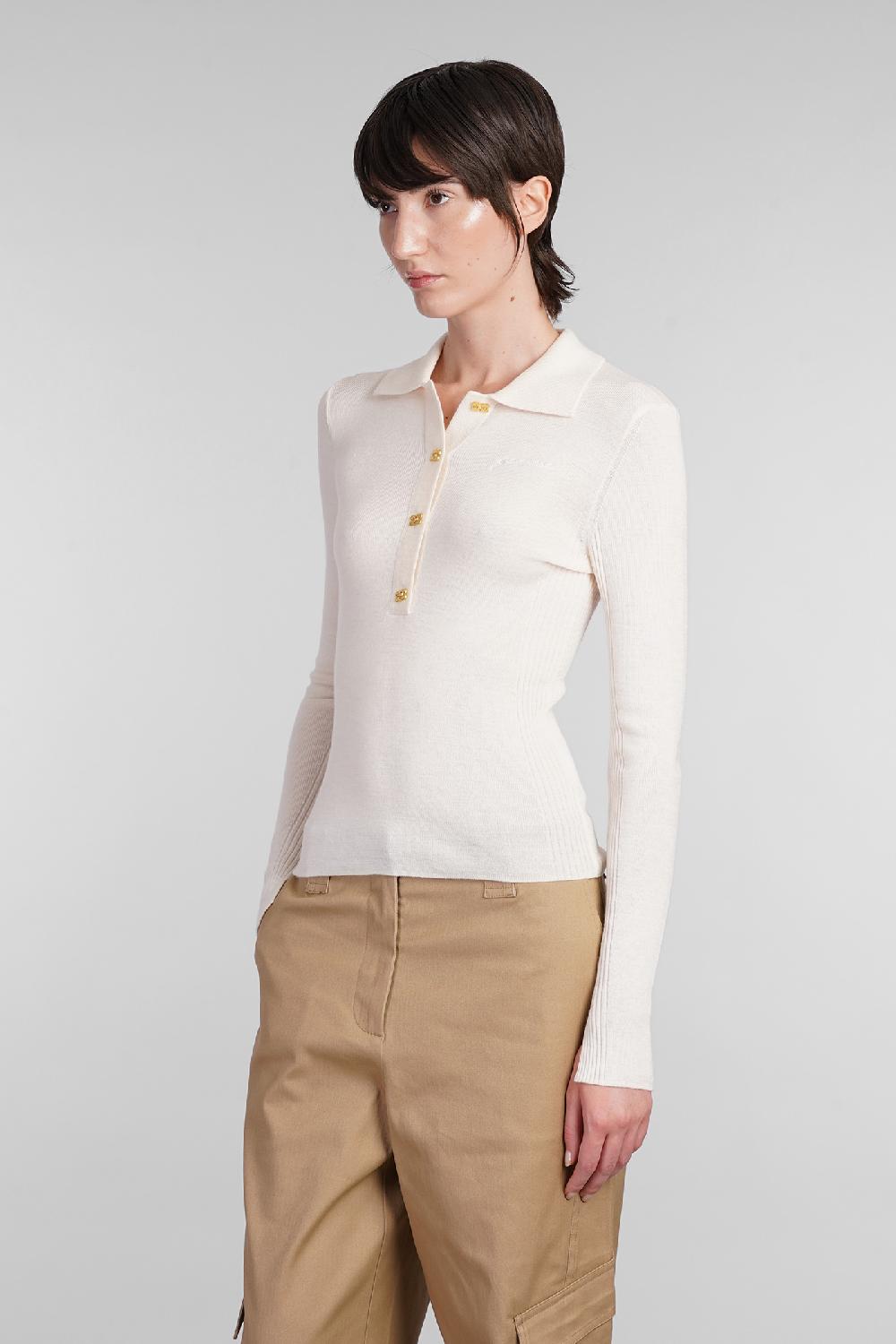 Deliberti Ganni Polo in lana beige cod. 403417 - Deliberti The Luxury Shopping Black Friday Prezzi