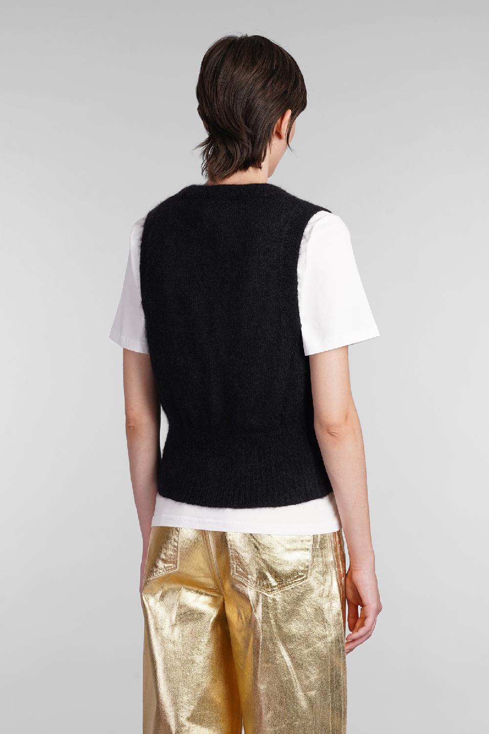 Deliberti Ganni Gilet in mohair nero cod. 403418 - Deliberti The Luxury Shopping In vendita