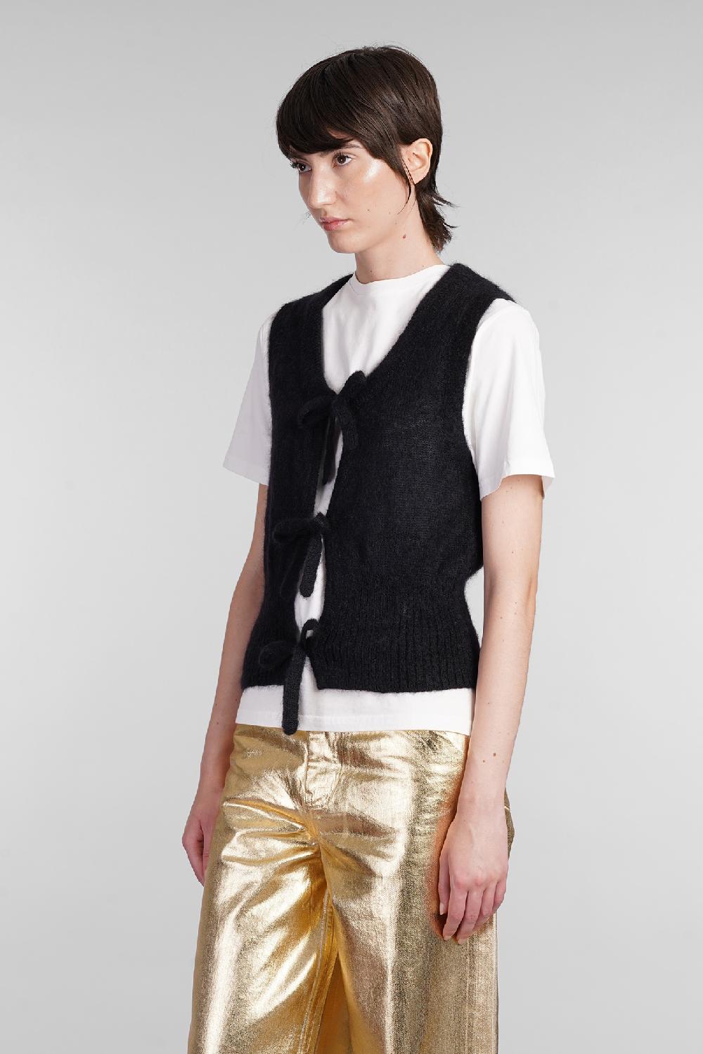 Deliberti Ganni Gilet in mohair nero cod. 403418 - Deliberti The Luxury Shopping In vendita