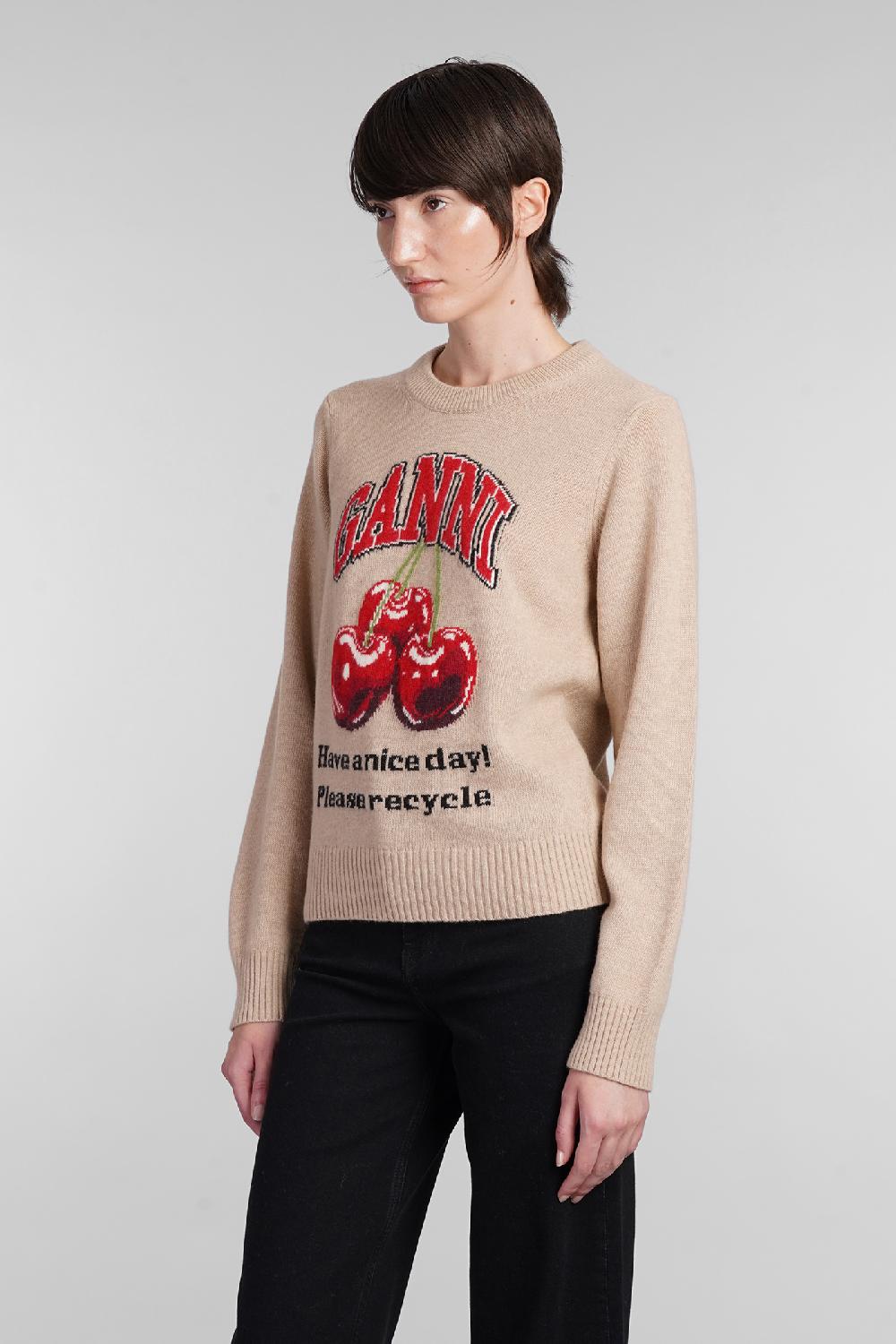 Deliberti Ganni Maglia in lana beige cod. 403419 - Deliberti The Luxury Shopping Duty-free