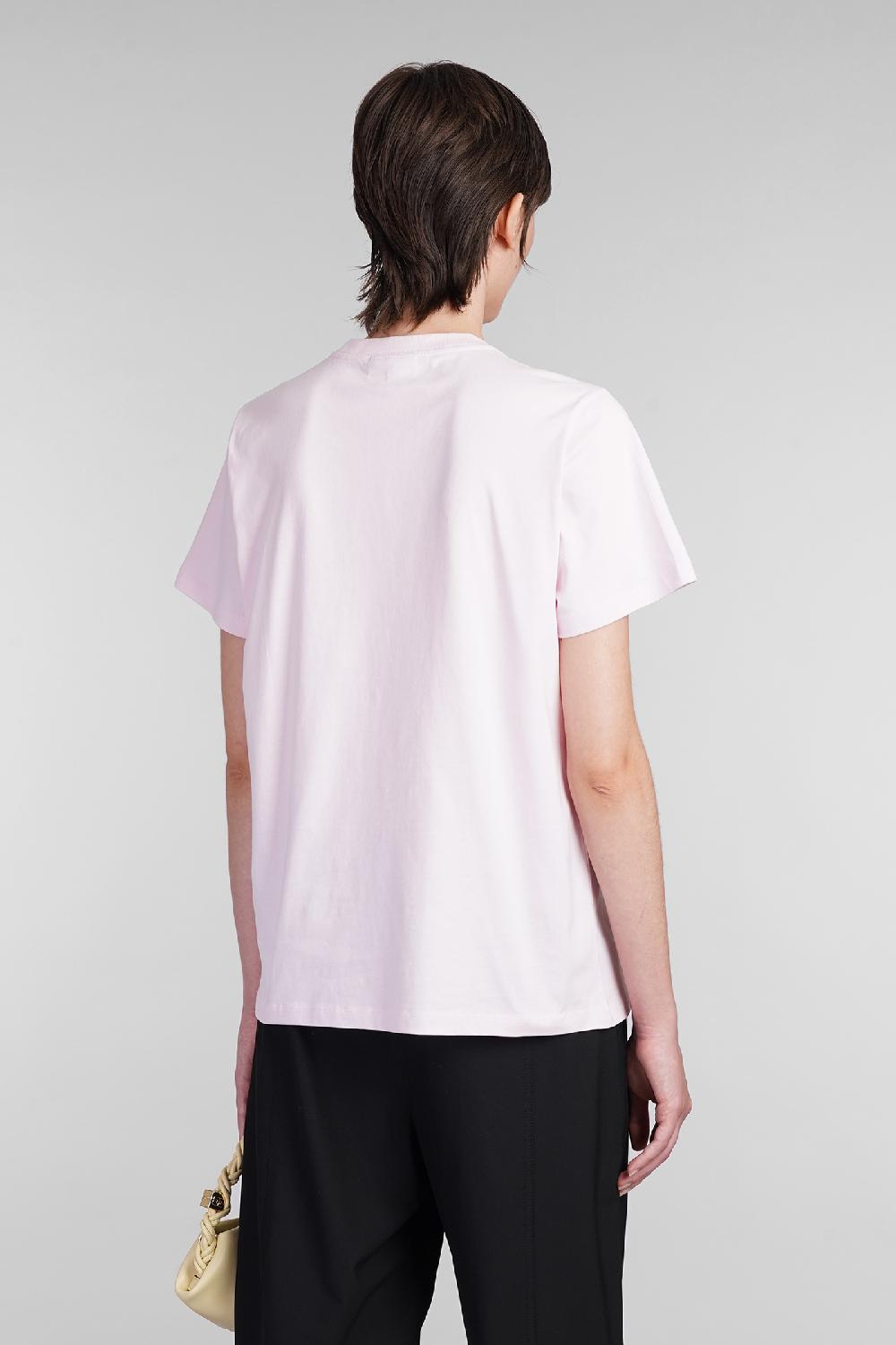 Deliberti Ganni T-shirt in cotone rosa cod. 403423 - Deliberti The Luxury Shopping Italy