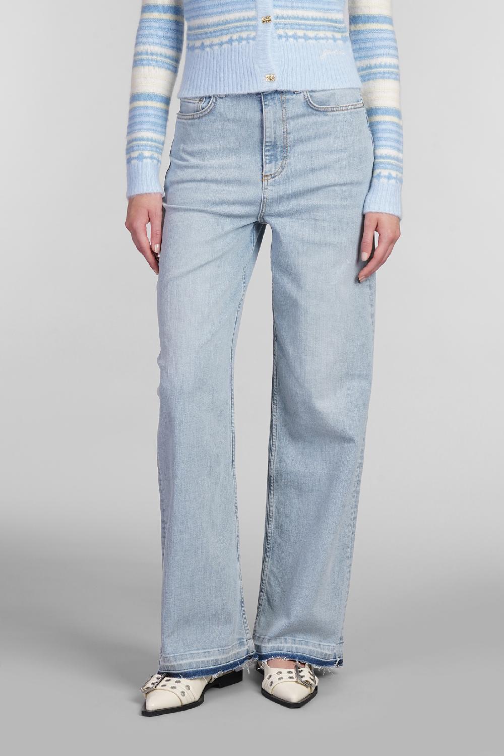 Deliberti Ganni Jeans andi in cotone blu cod. 403486 - Deliberti The Luxury Shopping Italia
