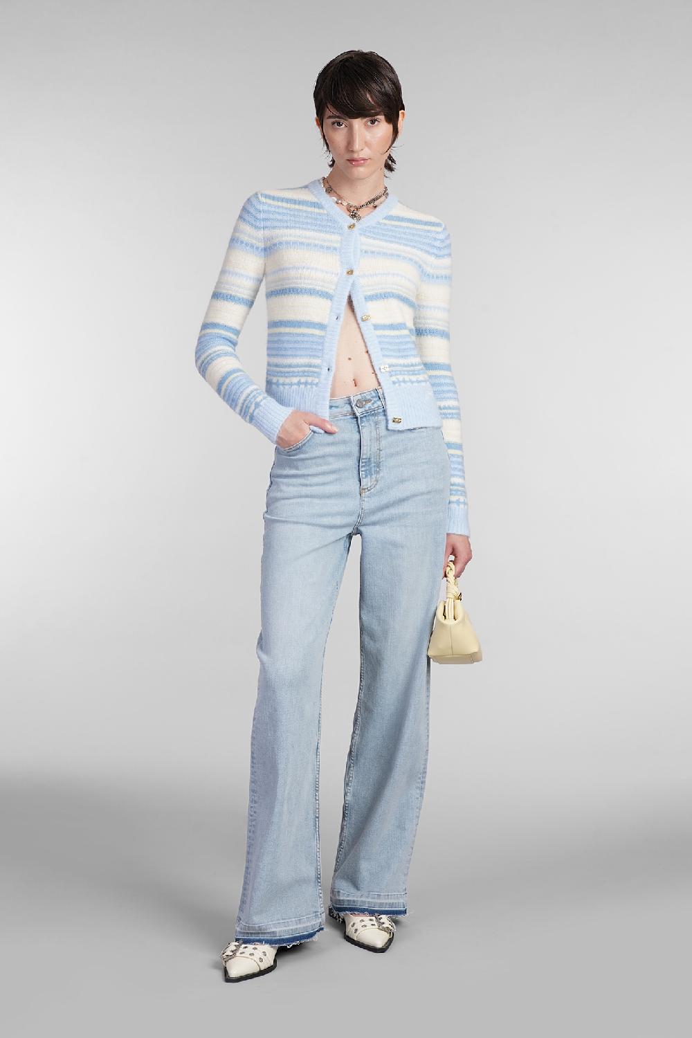 Deliberti Ganni Jeans andi in cotone blu cod. 403486 - Deliberti The Luxury Shopping Italia