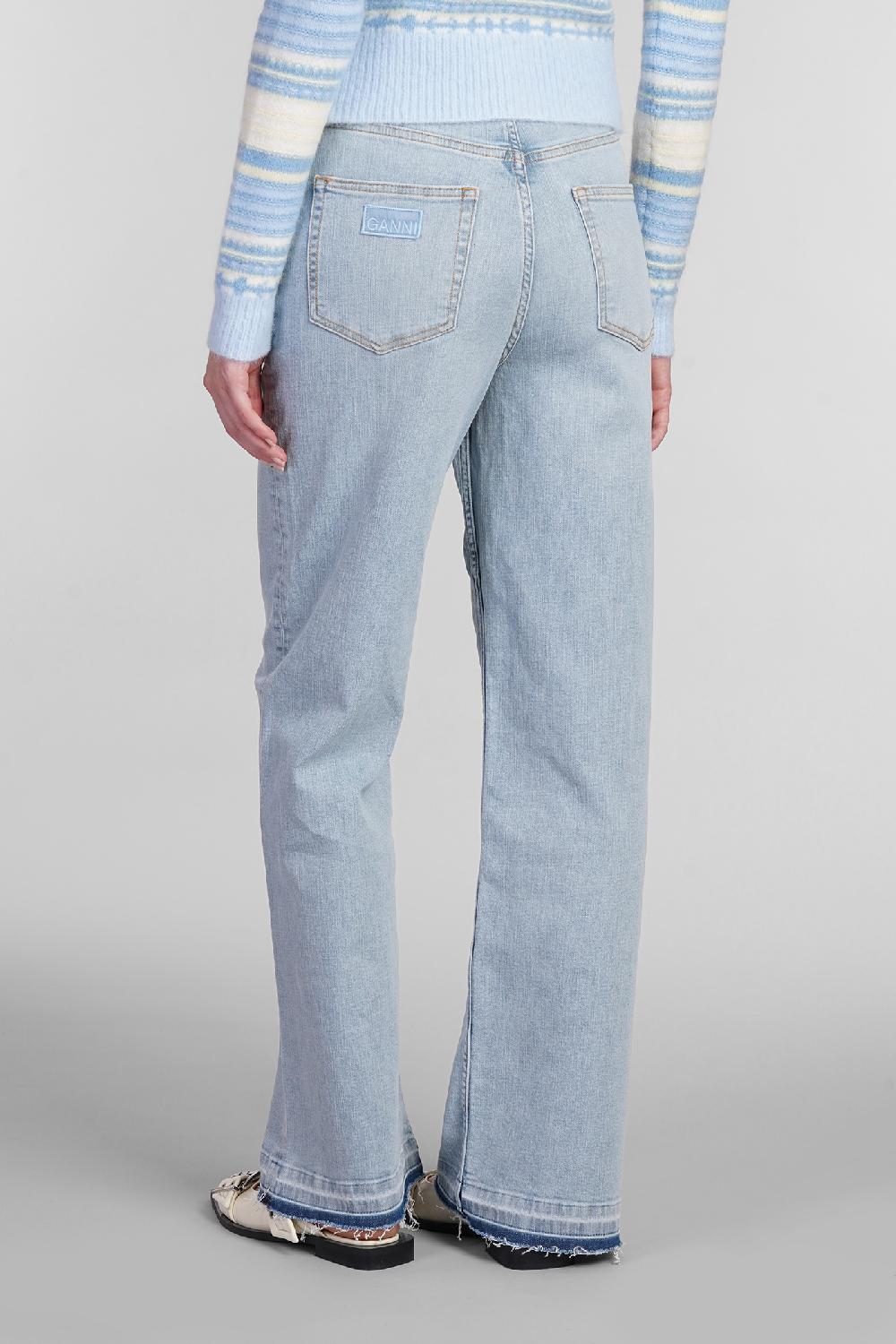 Deliberti Ganni Jeans andi in cotone blu cod. 403486 - Deliberti The Luxury Shopping Italia