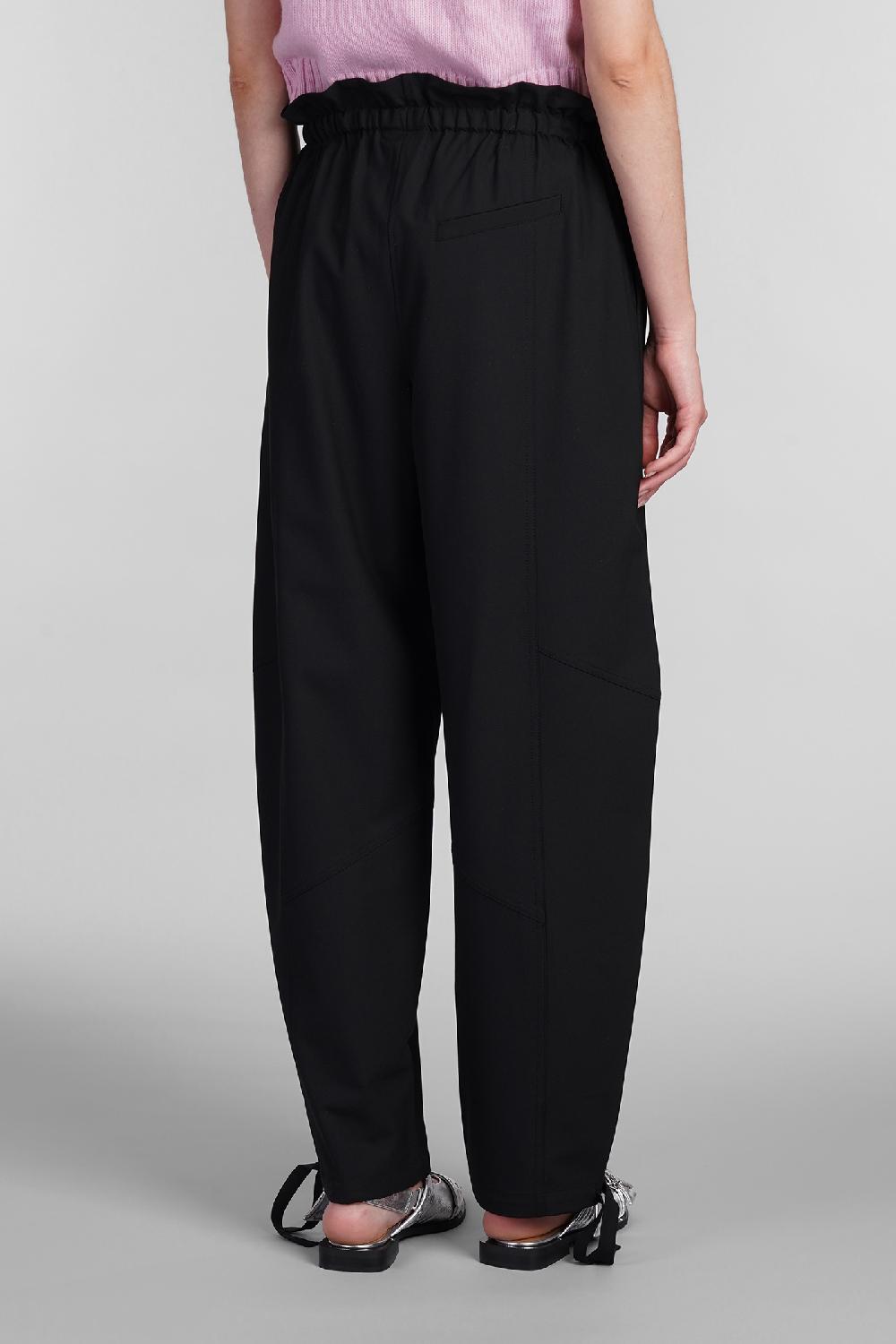 Deliberti Ganni Pantalone in viscosa nera cod. 403487 - Deliberti The Luxury Shopping Nuovo