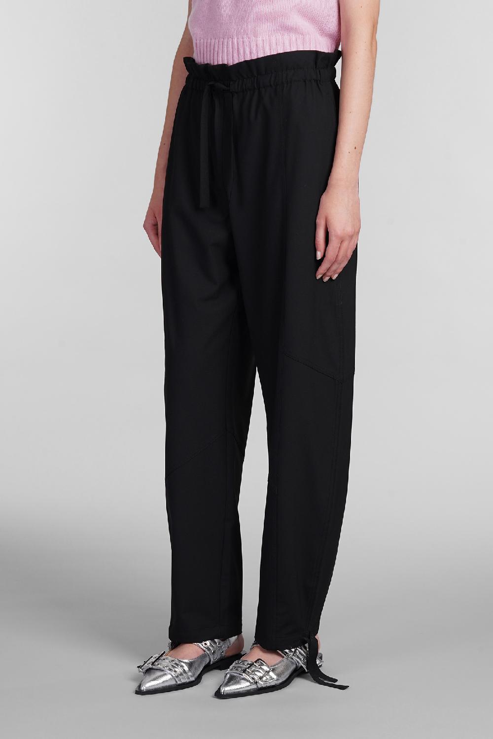 Deliberti Ganni Pantalone in viscosa nera cod. 403487 - Deliberti The Luxury Shopping Nuovo