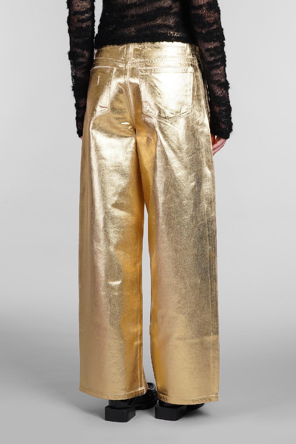 Deliberti Ganni Jeans in cotone oro cod. 403488 - Deliberti The Luxury Shopping Qualità