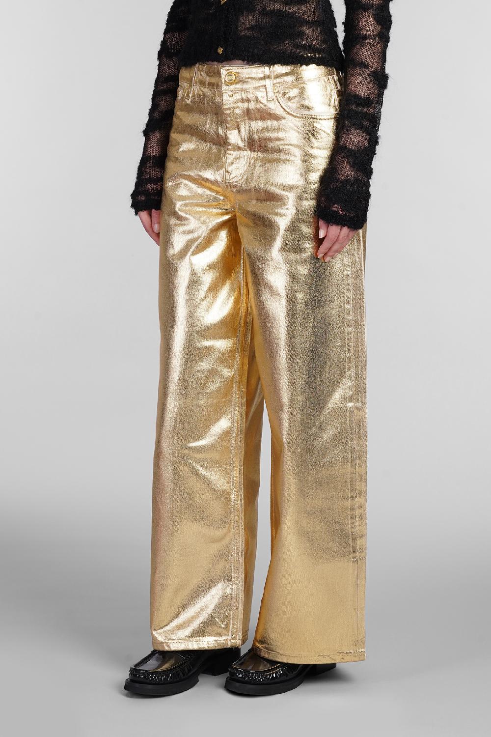 Deliberti Ganni Jeans in cotone oro cod. 403488 - Deliberti The Luxury Shopping Qualità