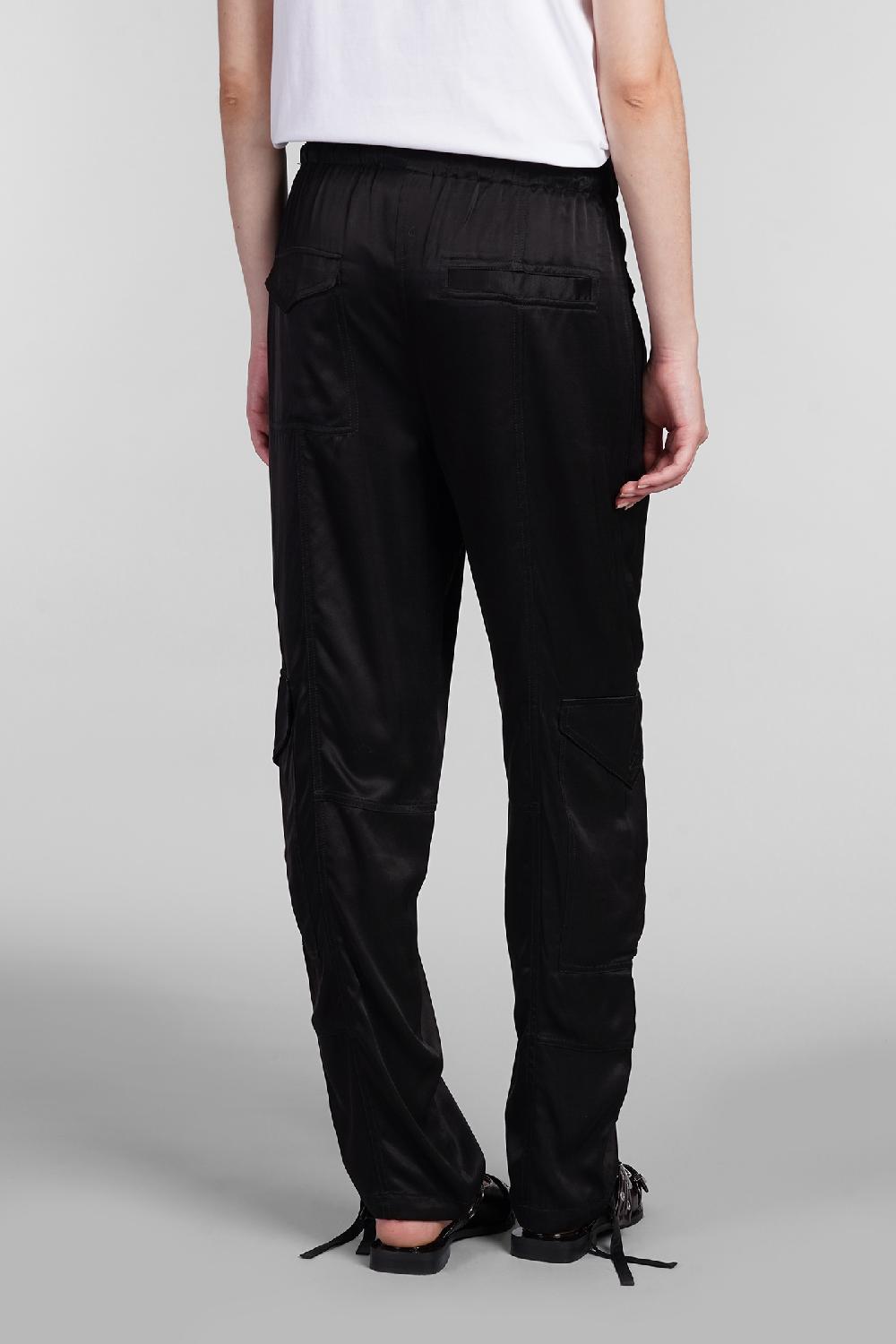 Deliberti Ganni Pantalone in viscosa nera cod. 403489 - Deliberti The Luxury Shopping Promozione