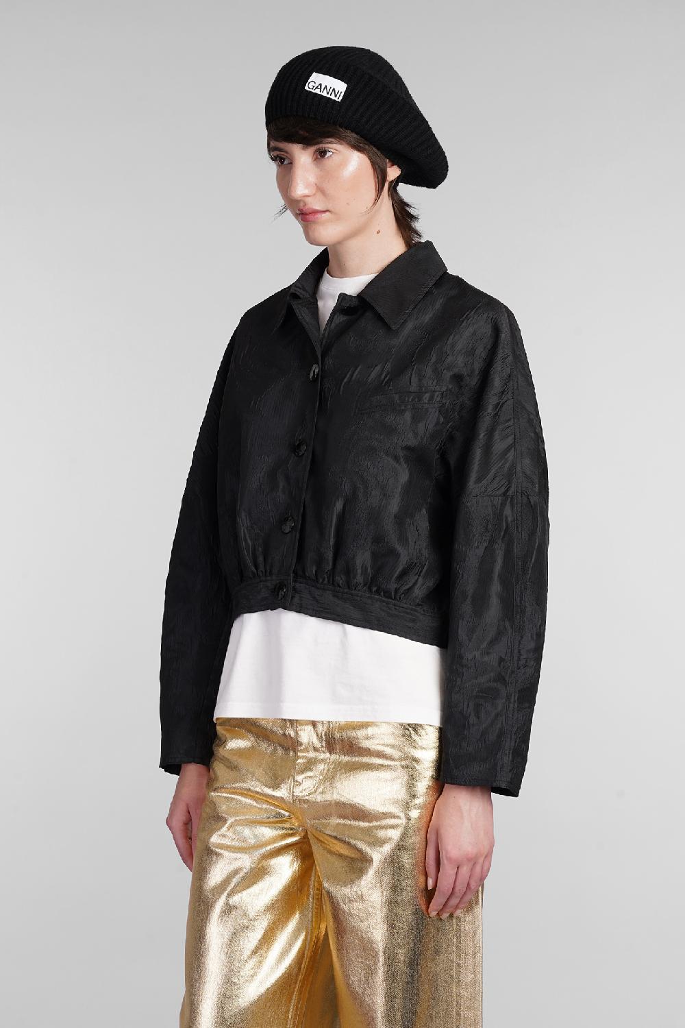 Deliberti Ganni Giacca casual in poliestere nero cod. 403426 - Deliberti The Luxury Shopping Spedizione Gratuita