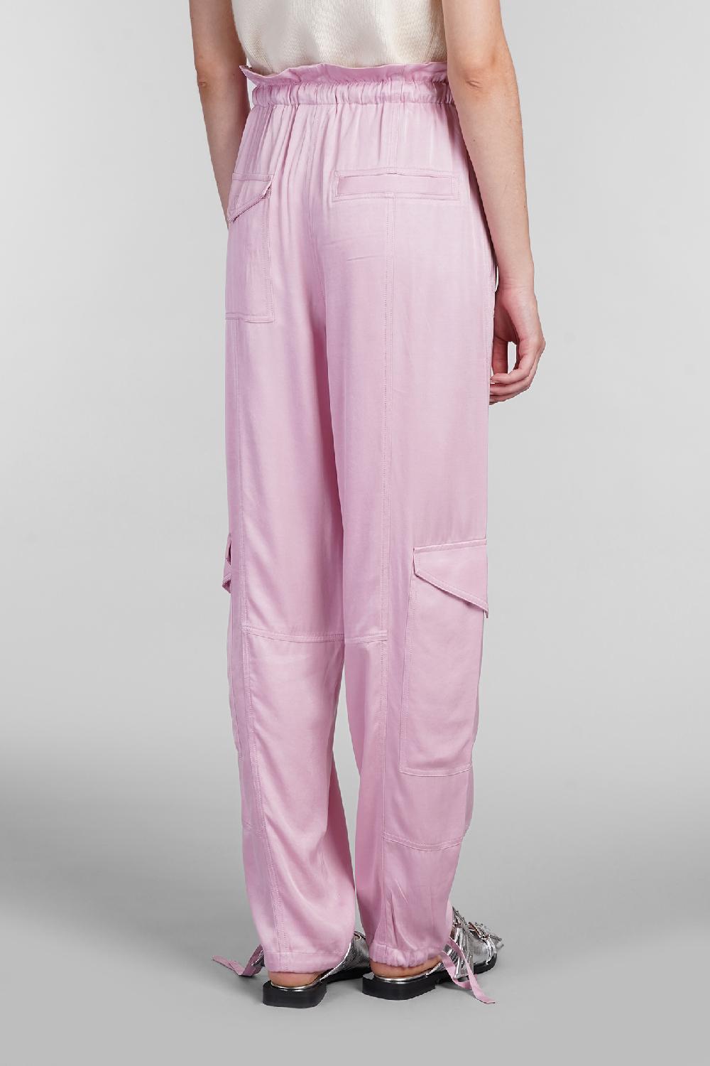 Deliberti Ganni Pantalone in viscosa rosa cod. 403490 - Deliberti The Luxury Shopping Pezzi Unici