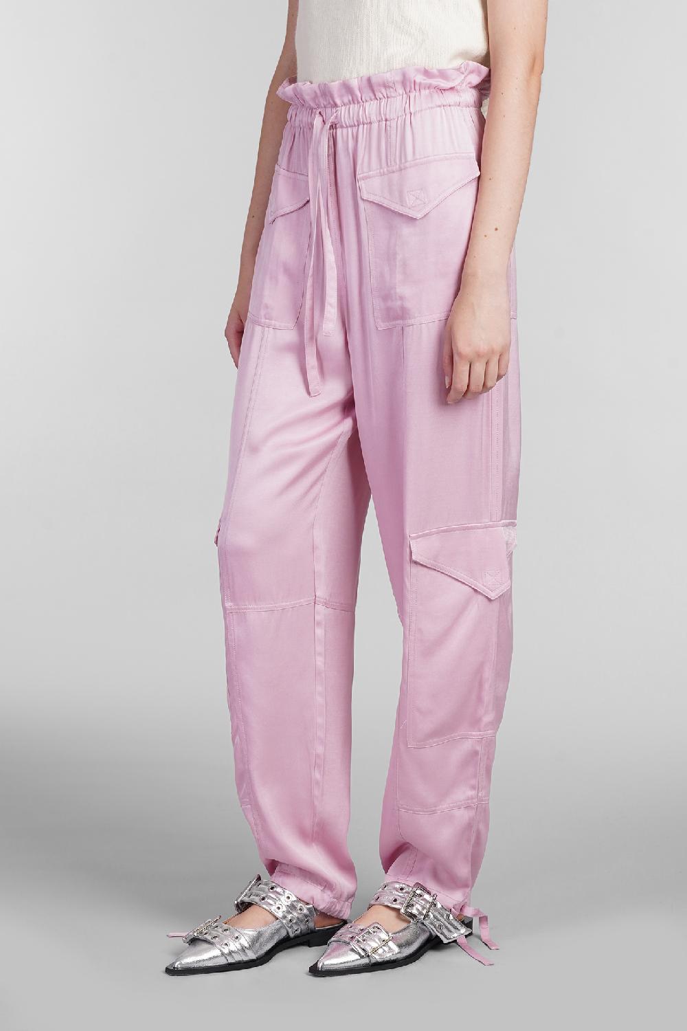 Deliberti Ganni Pantalone in viscosa rosa cod. 403490 - Deliberti The Luxury Shopping Pezzi Unici