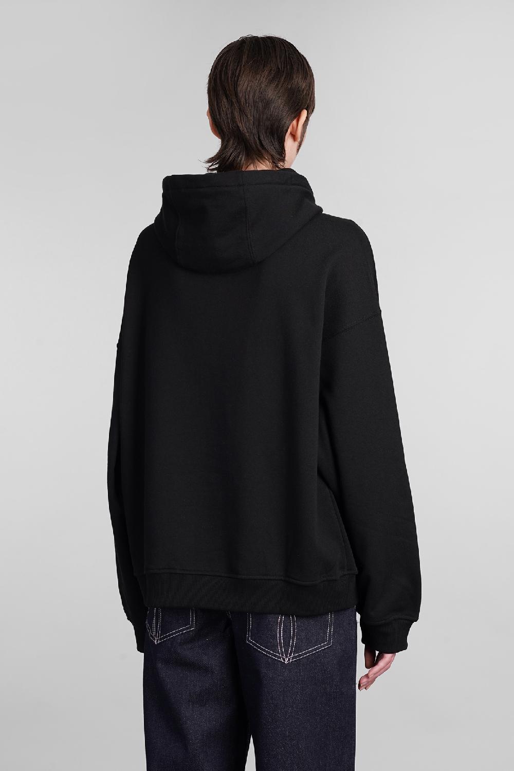 Deliberti Fiorucci Felpa in cotone nero cod. 401884 - Deliberti The Luxury Shopping Negozi Online