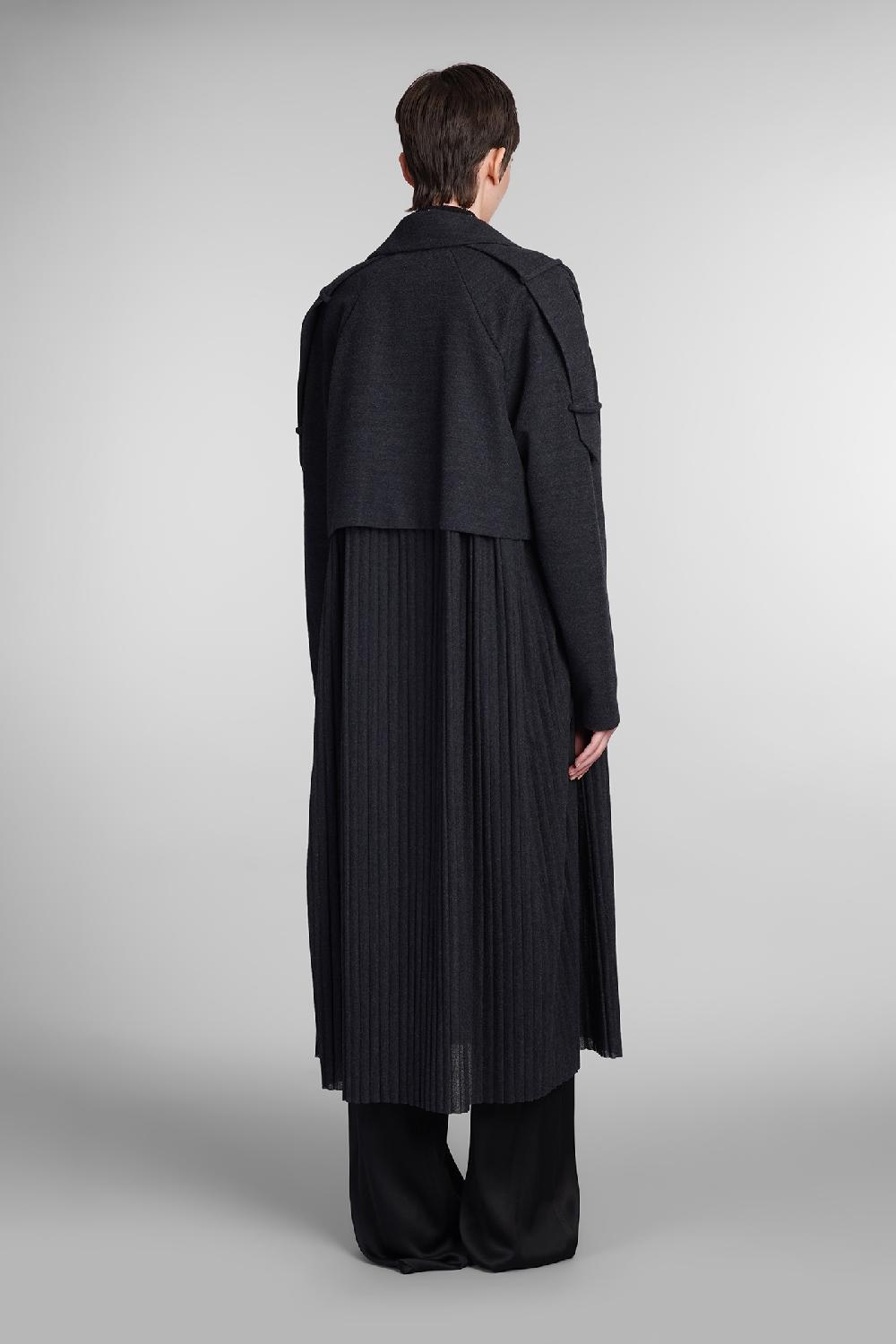 Deliberti Giorgio Armani Trench in lana grigia cod. 403592 - Deliberti The Luxury Shopping Consegna Veloce