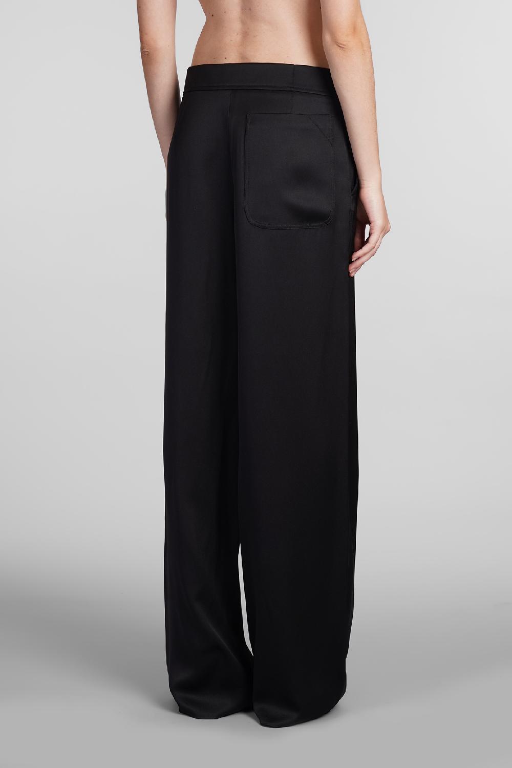 Deliberti Giorgio Armani Pantalone in seta nera cod. 403594 - Deliberti The Luxury Shopping Fino Al -60%
