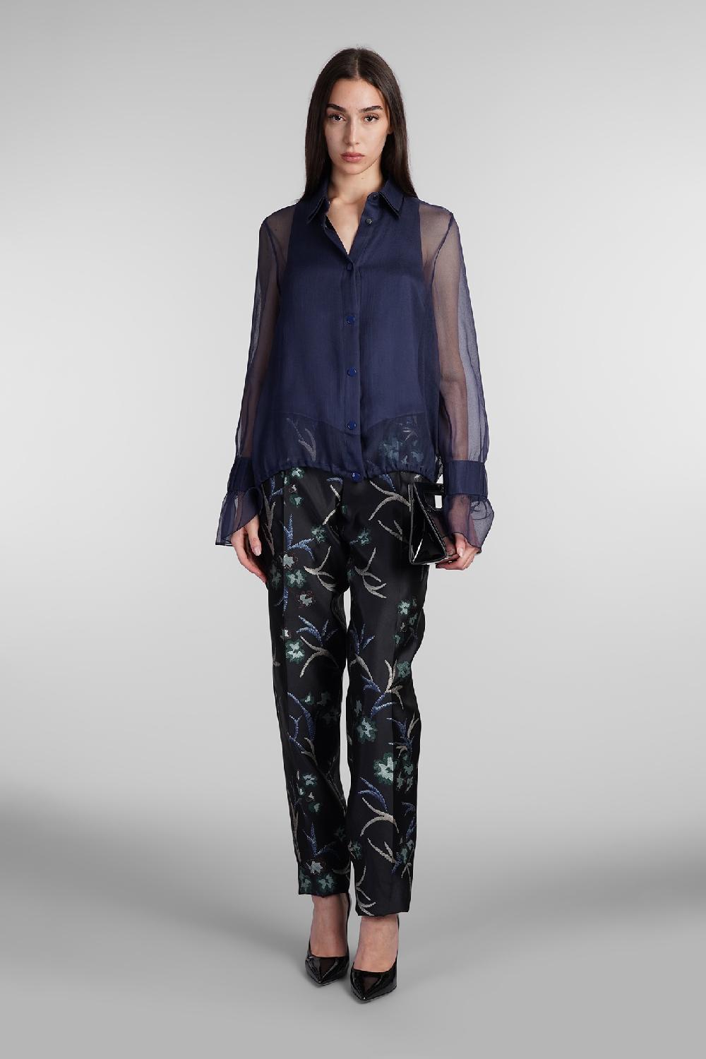 Deliberti Giorgio Armani Camicia in seta blu cod. 407683 - Deliberti The Luxury Shopping Sottocosto