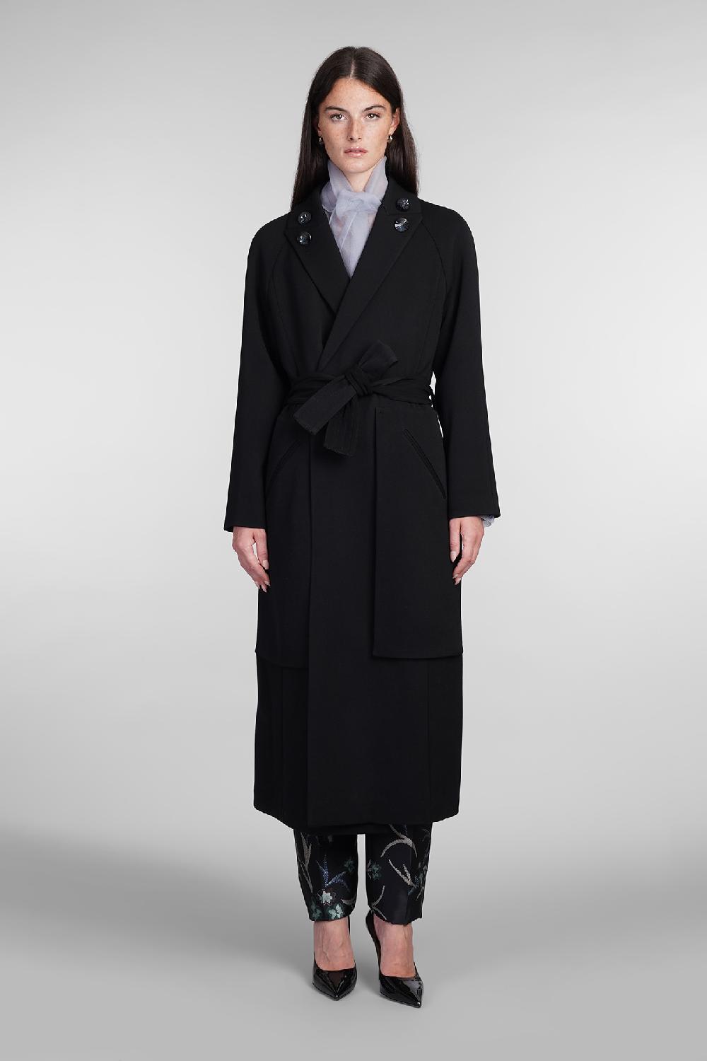 Deliberti Giorgio Armani Cappotto in lana nera cod. 403743 - Deliberti The Luxury Shopping Convenienza