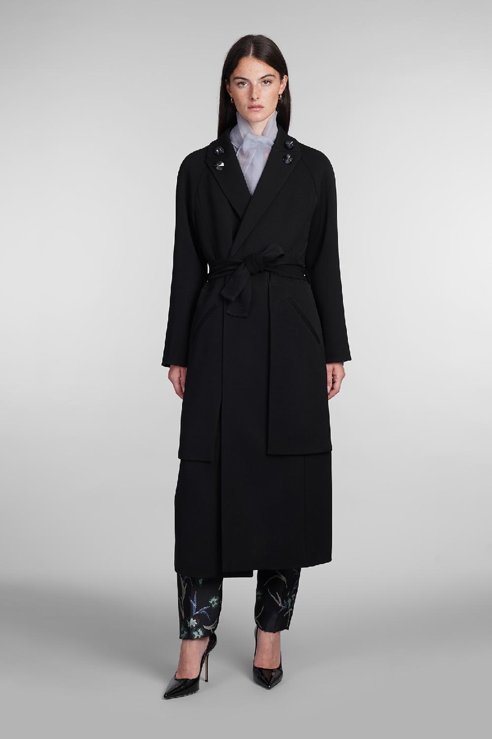 Deliberti Giorgio Armani Cappotto in lana nera cod. 403743 - Deliberti The Luxury Shopping Convenienza