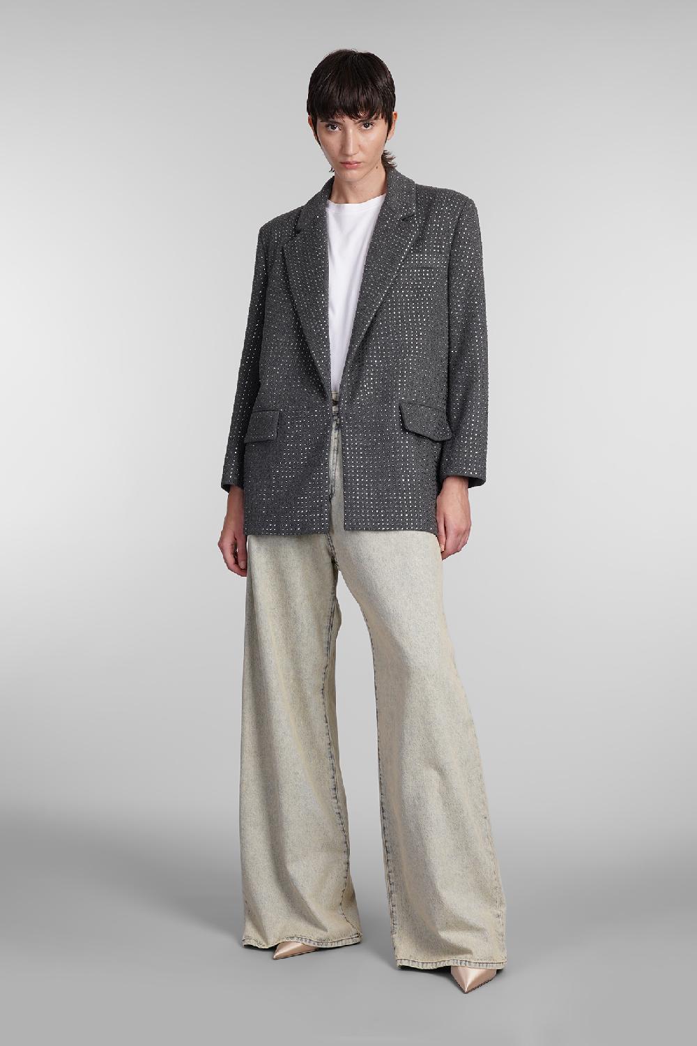 Deliberti Giuseppe di Morabito Blazer in lana grigia cod. 407958 - Deliberti The Luxury Shopping Novità