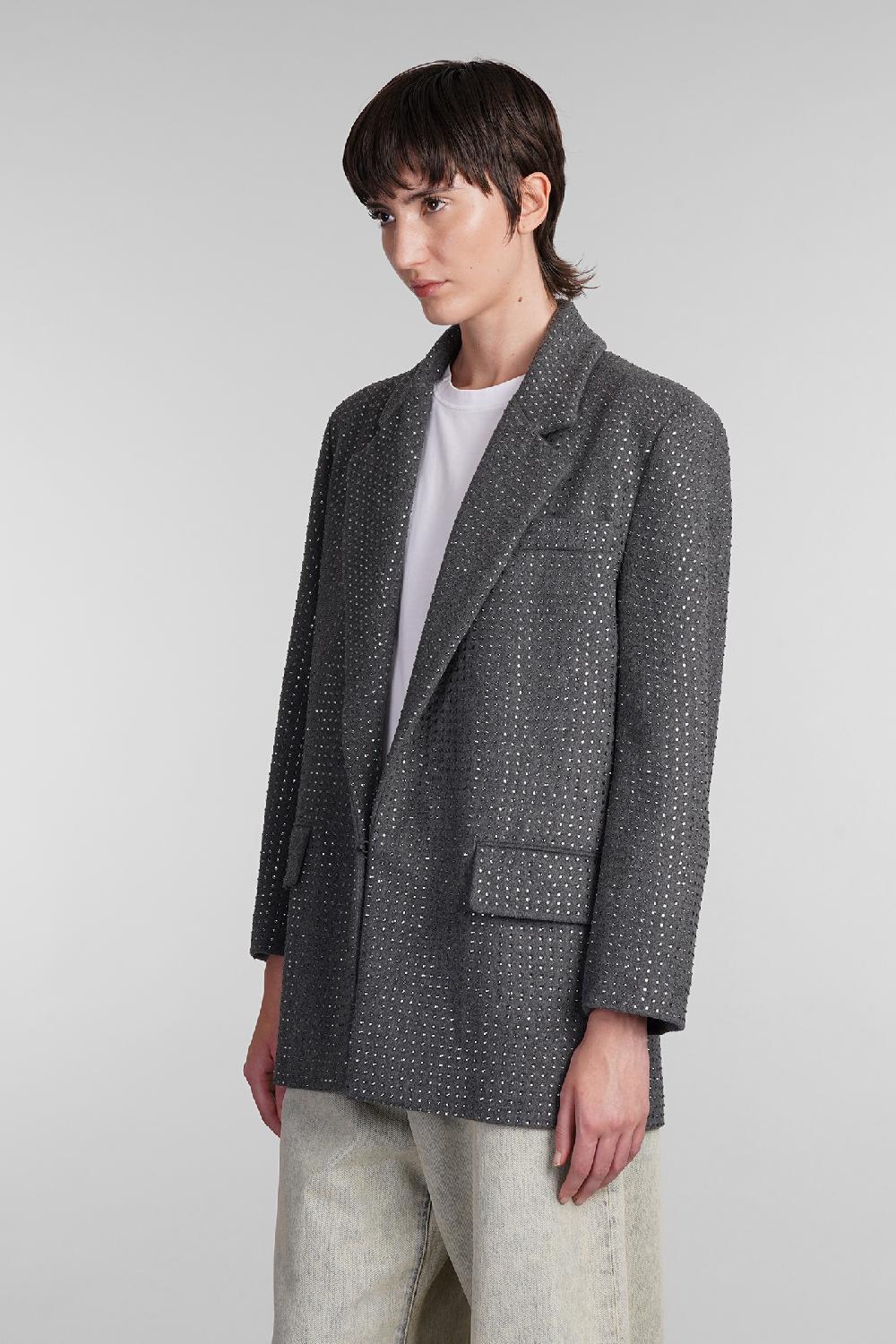 Deliberti Giuseppe di Morabito Blazer in lana grigia cod. 407958 - Deliberti The Luxury Shopping Novità
