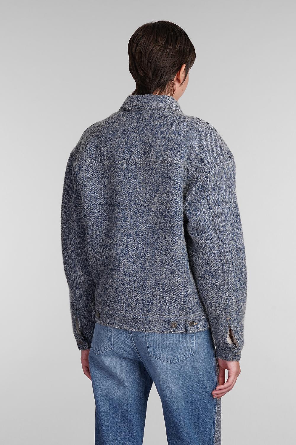 Deliberti Giuseppe di Morabito Giacca casual in cotone blu cod. 407959 - Deliberti The Luxury Shopping Presa