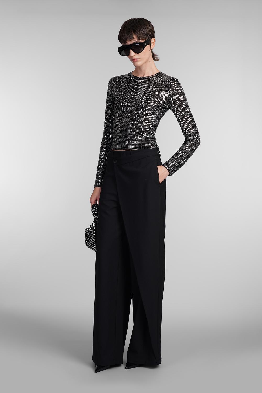Deliberti Giuseppe di Morabito Pantalone in lana nera cod. 407962 - Deliberti The Luxury Shopping Economico